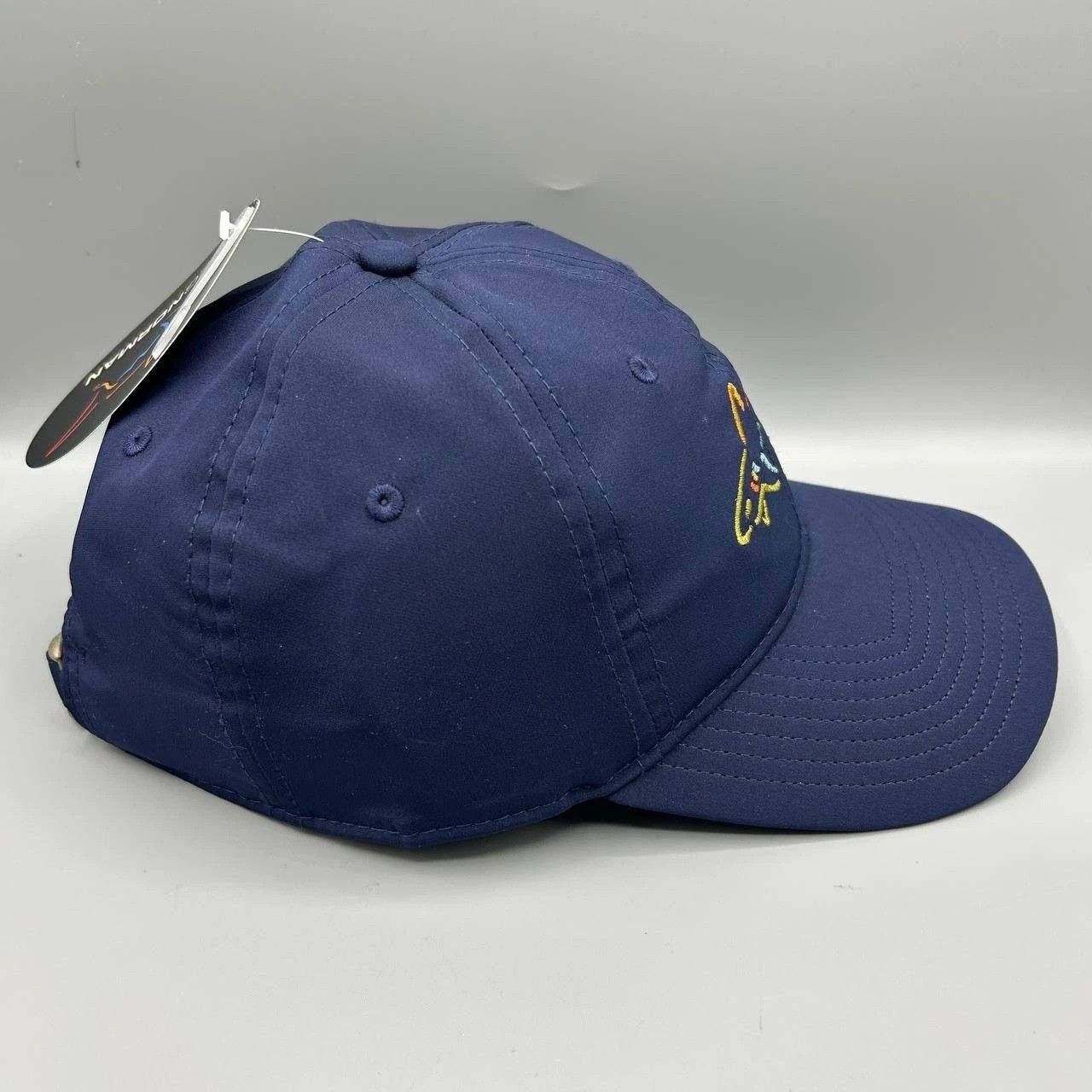Greg Norman Greg Norman Golf Hat Men Blue Embroidered Strap Back Cap New Size ONE SIZE - 5 Thumbnail