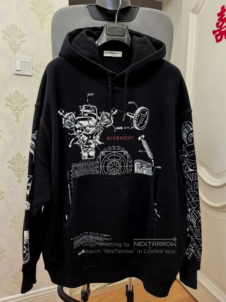 Givenchy Givenchy Black Tech Print Sweatshirt Size US XS / EU 42 / 0 - 1 Thumbnail