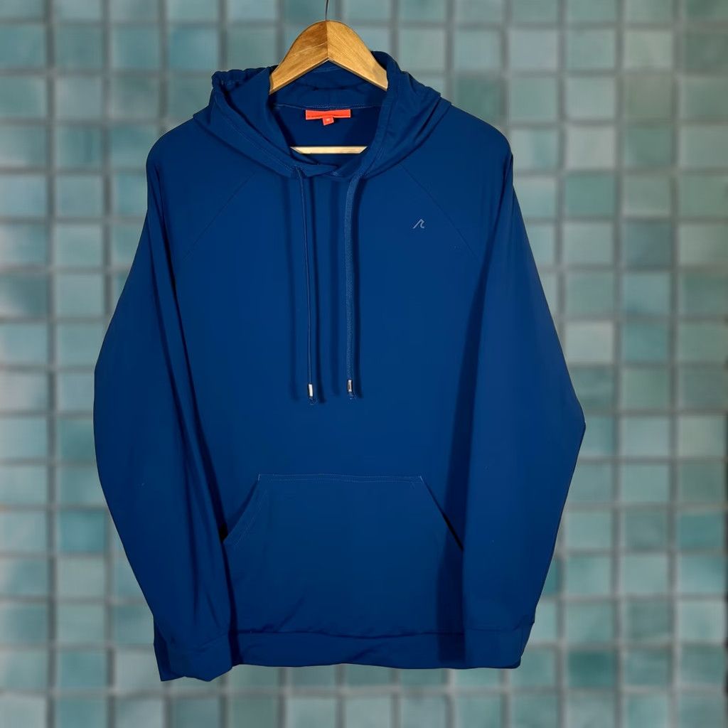 Vintage Redvanly Mens Performance Hoodie Blue Stretch Athletic Sweatshirt M Size US M / EU 48-50 / 2 - 1 Thumbnail