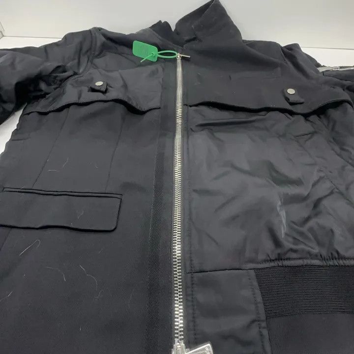 Dior Dior Dior x Sacai Black Irregular Pilot Jacket 0079-2507 Size US L / EU 52-54 / 3 - 6 Thumbnail