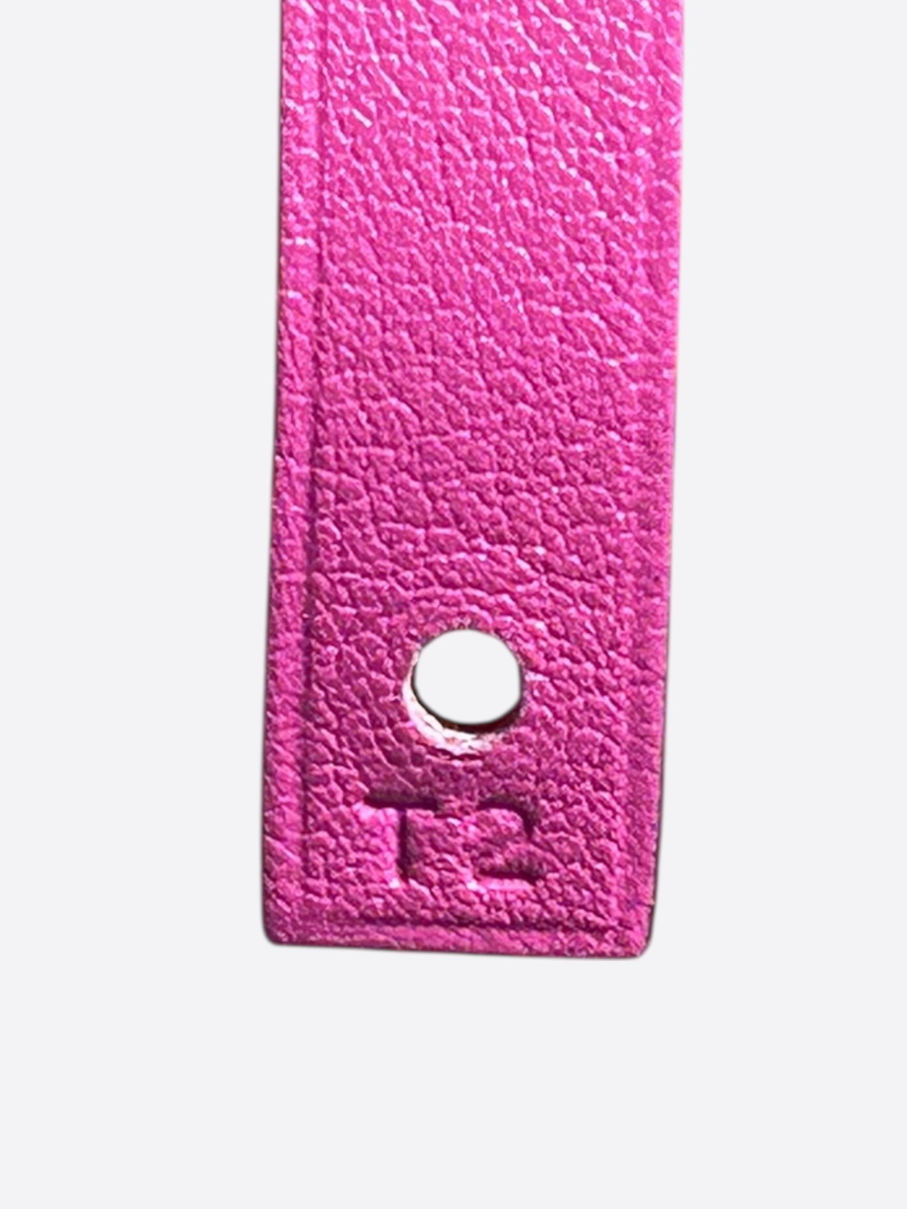 Hermes Hermes Pink Swift & Gold Hardware Medor Double Tour Bracelet Size ONE SIZE - 3 Thumbnail