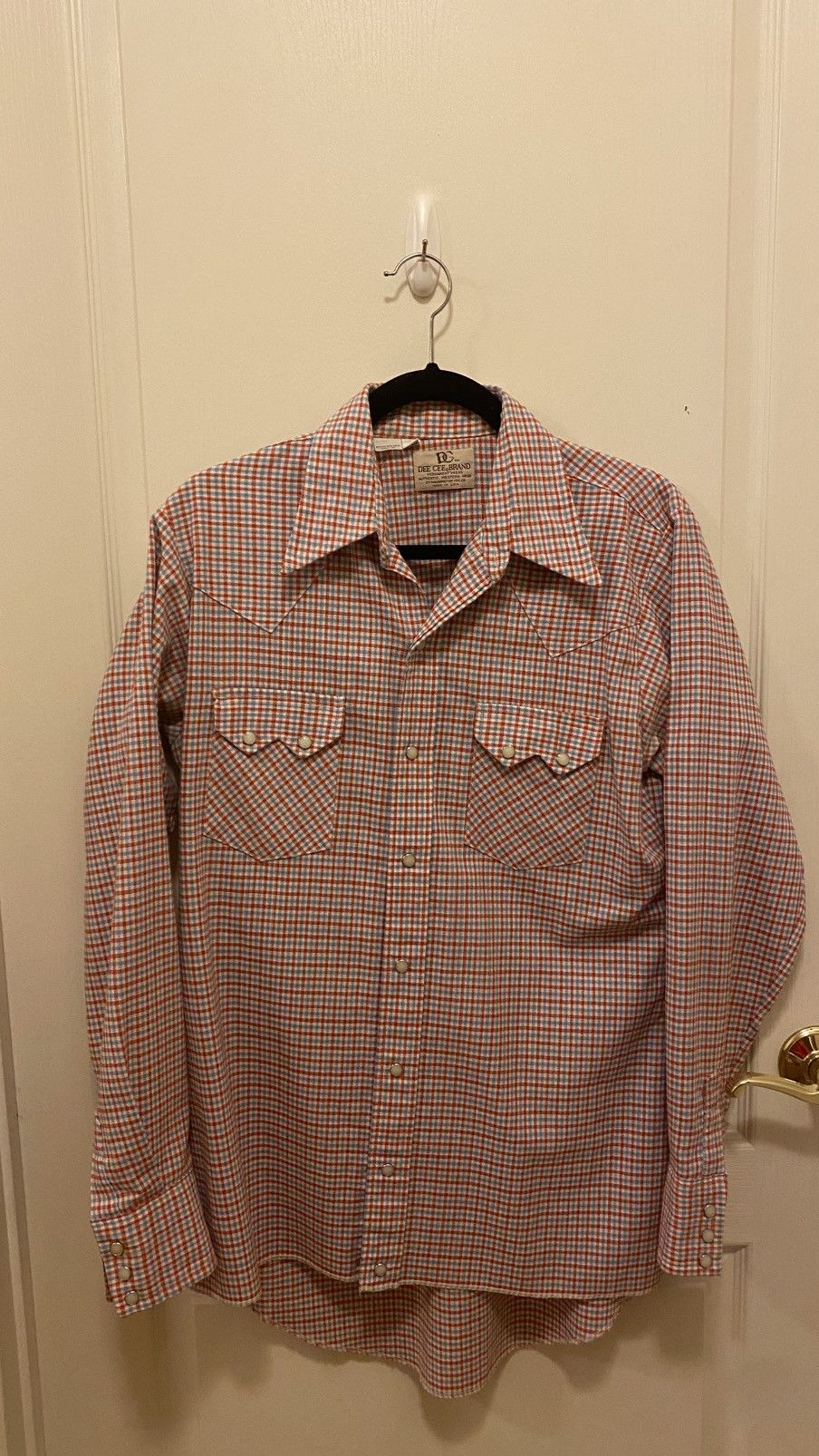 Vintage Vintage Dee Cee Western Pearl Snap Shirt Made in USA Plaid Size US L / EU 52-54 / 3 - 1 Thumbnail