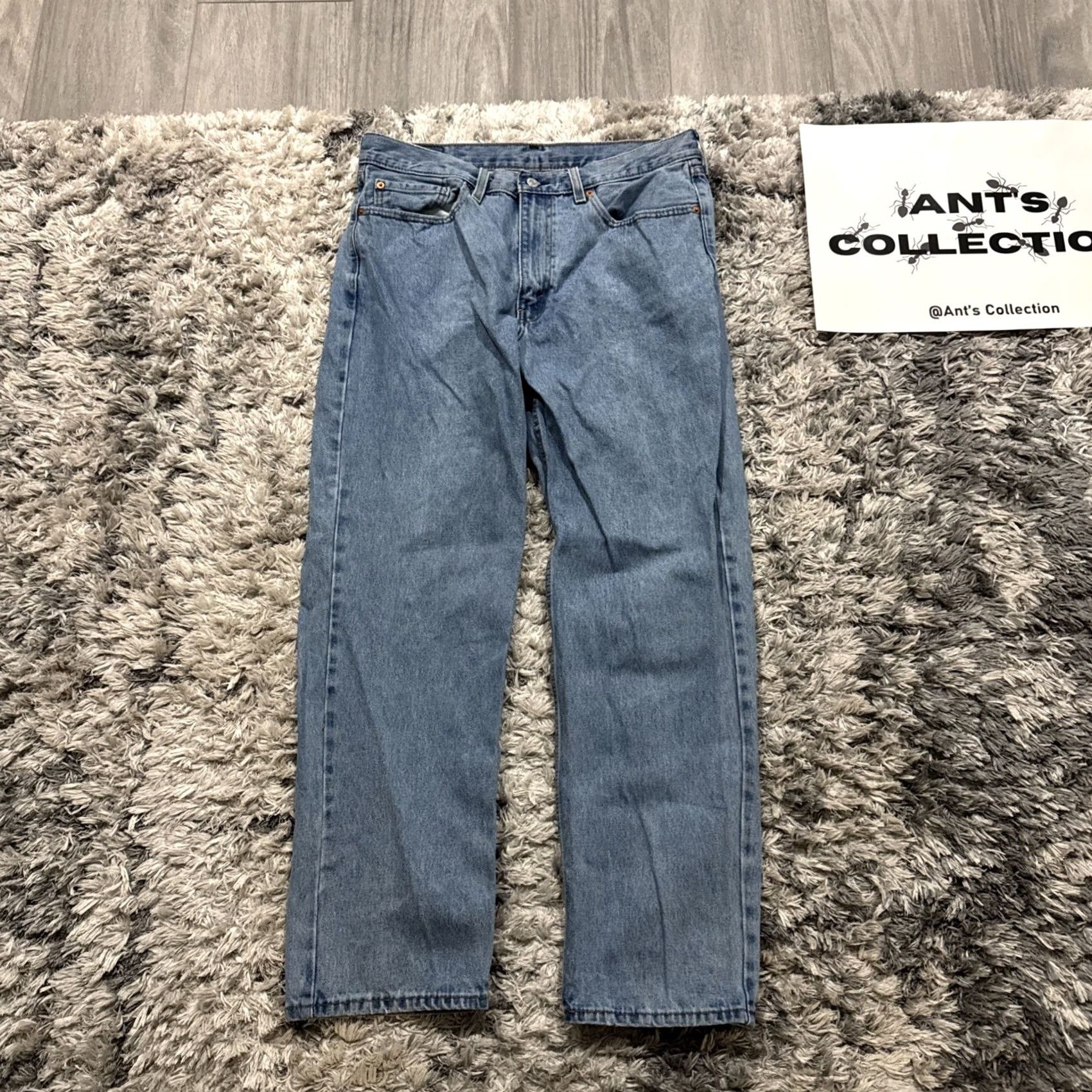 Levi's VINTAGE Levi’s 550 Jeans Men Blue Denim Straight 36x30 Inseam 30 Casual 00’s Style Size US 36 / EU 52 - 5 Thumbnail