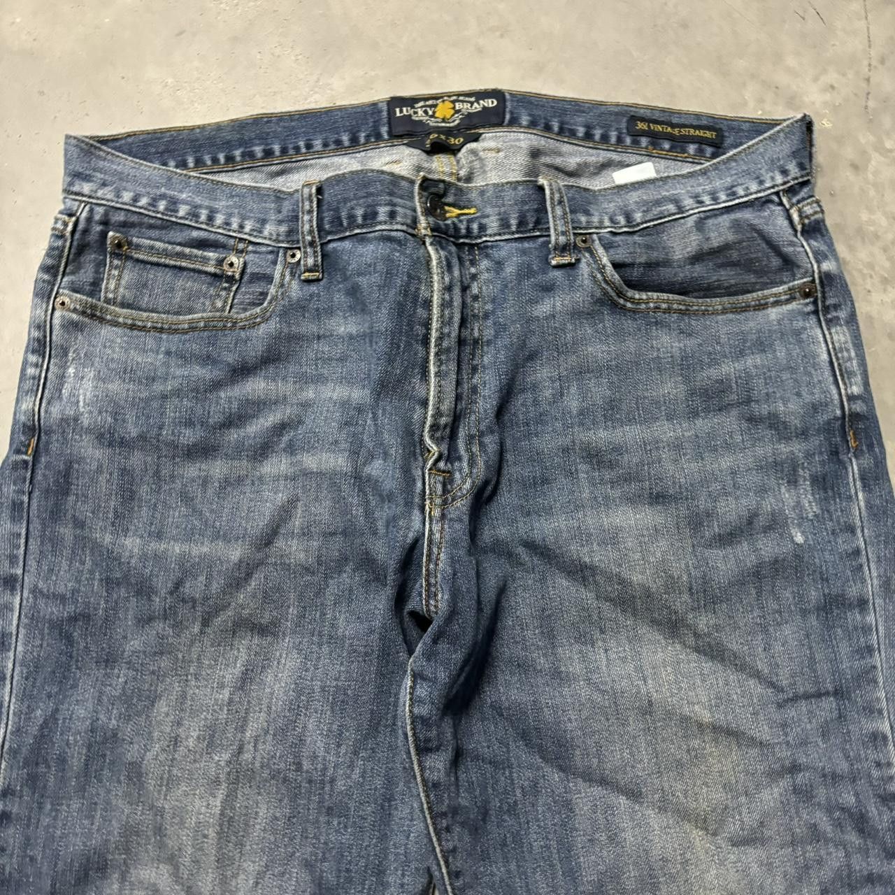 Japanese Brand × Vintage Crazy Vintage Y2K/2000s Baggy Grunge Dark Wash Skater Denim Jeans! Size US 36 / EU 52 - 5 Thumbnail