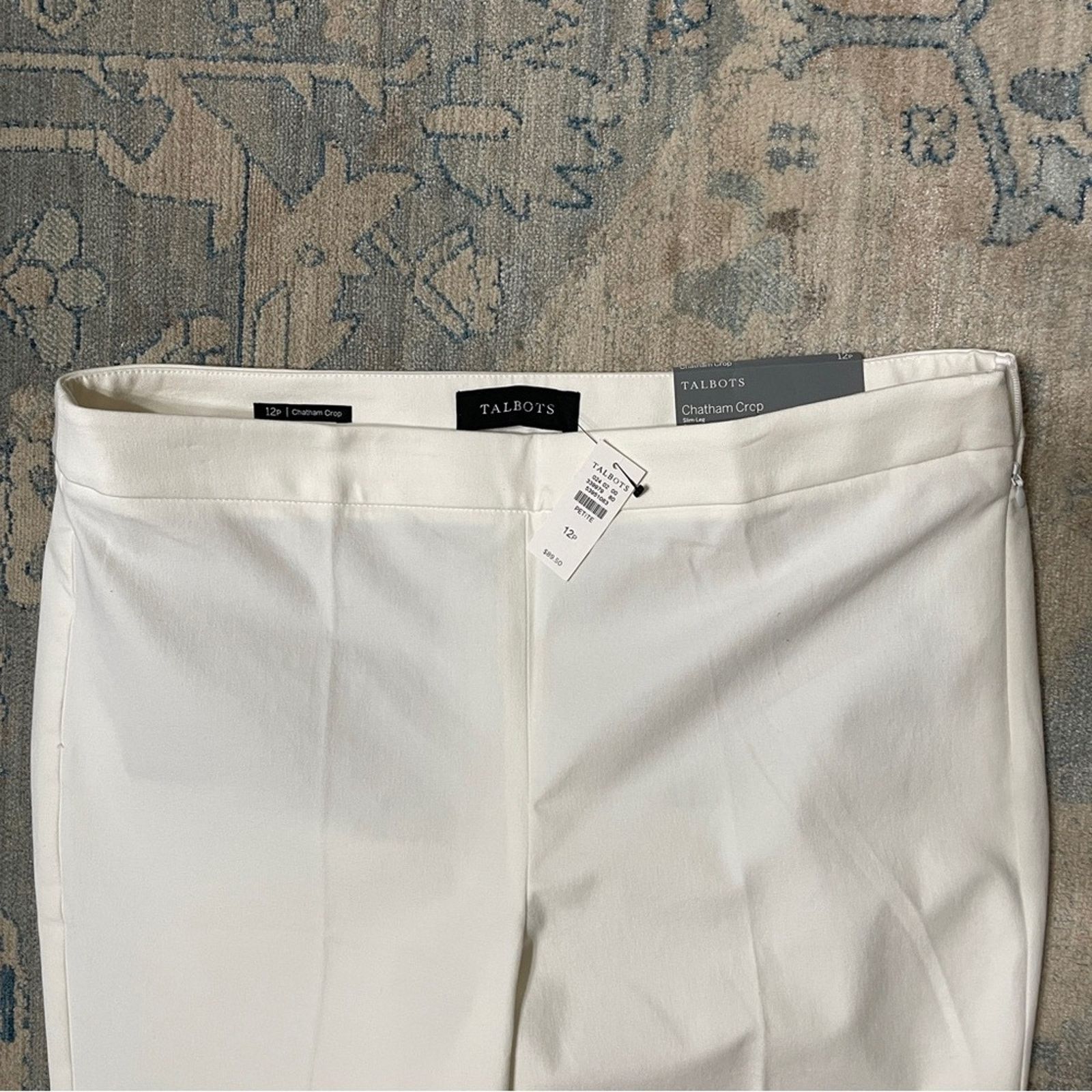 Other TALBOTS CHATHAM CROP PANTS WHITE Size 12P Size 34" / US 12 / IT 48 - 6 Thumbnail