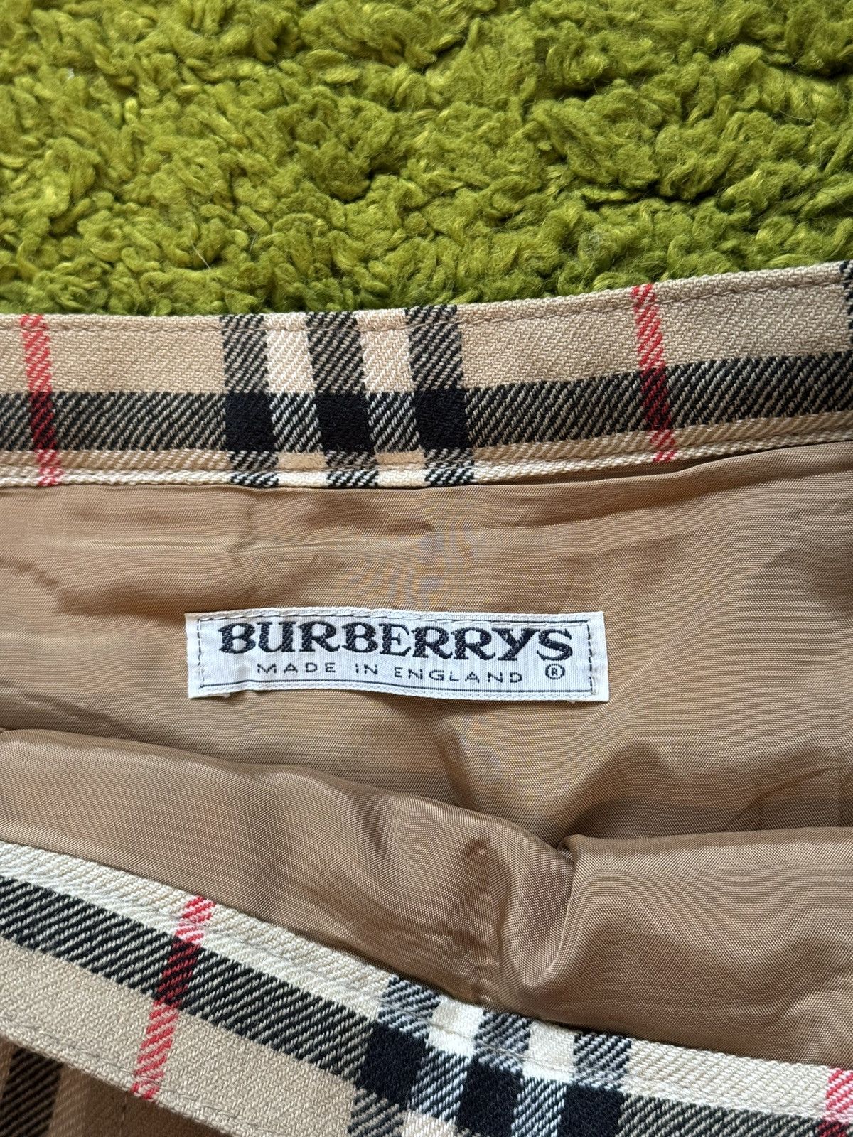 Burberry × Designer × Vintage Burberrys 1990s vintage nova check wool maxi skirt Size 30" / US 8 / IT 44 - 4 Thumbnail