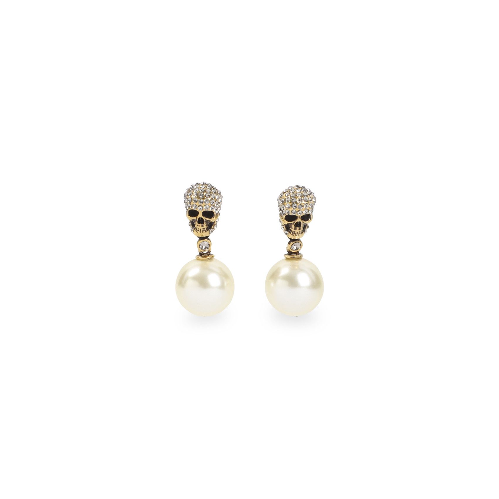Alexander McQueen Alexander McQueen Pave Skull Earrings Size ONE SIZE - 1 Thumbnail