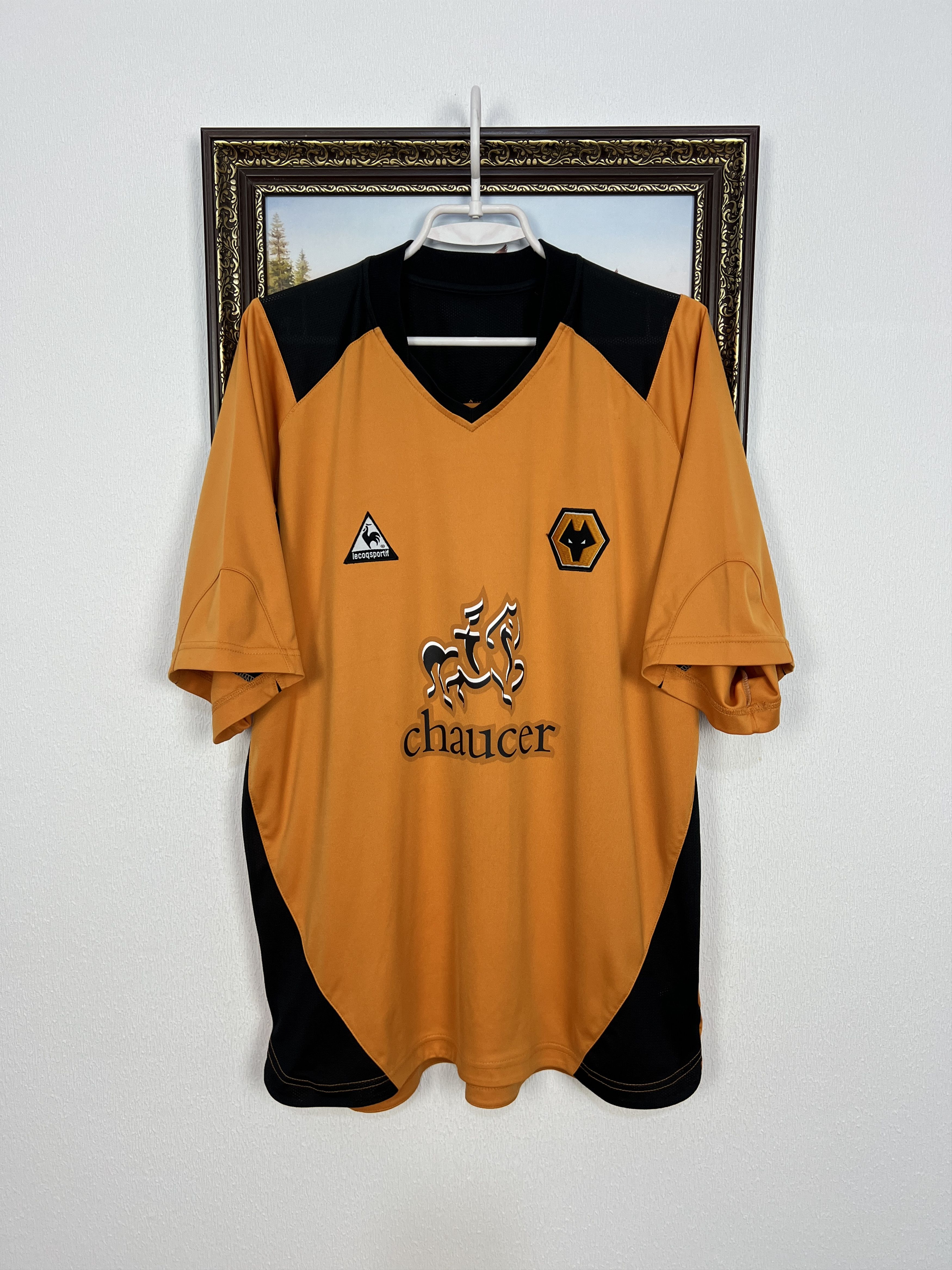 Le Coq Sportif Wolverhampton Wanderers Home football shirt 2004 Wolves Size US XL / EU 56 / 4 - 1 Thumbnail