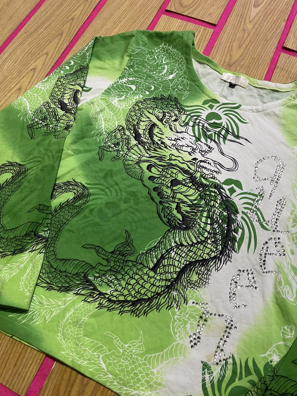 If Six Was Nine Y2K OTTO long sleeve tshirt picture dragon full print style Size M / US 6-8 / IT 42-44 - 4 Thumbnail