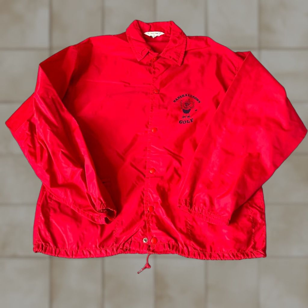 Vintage VINTAGE West Wind Bomber Jacket Mens Large Red Satin Nylon Golf 90s USA Size US L / EU 52-54 / 3 - 1 Thumbnail