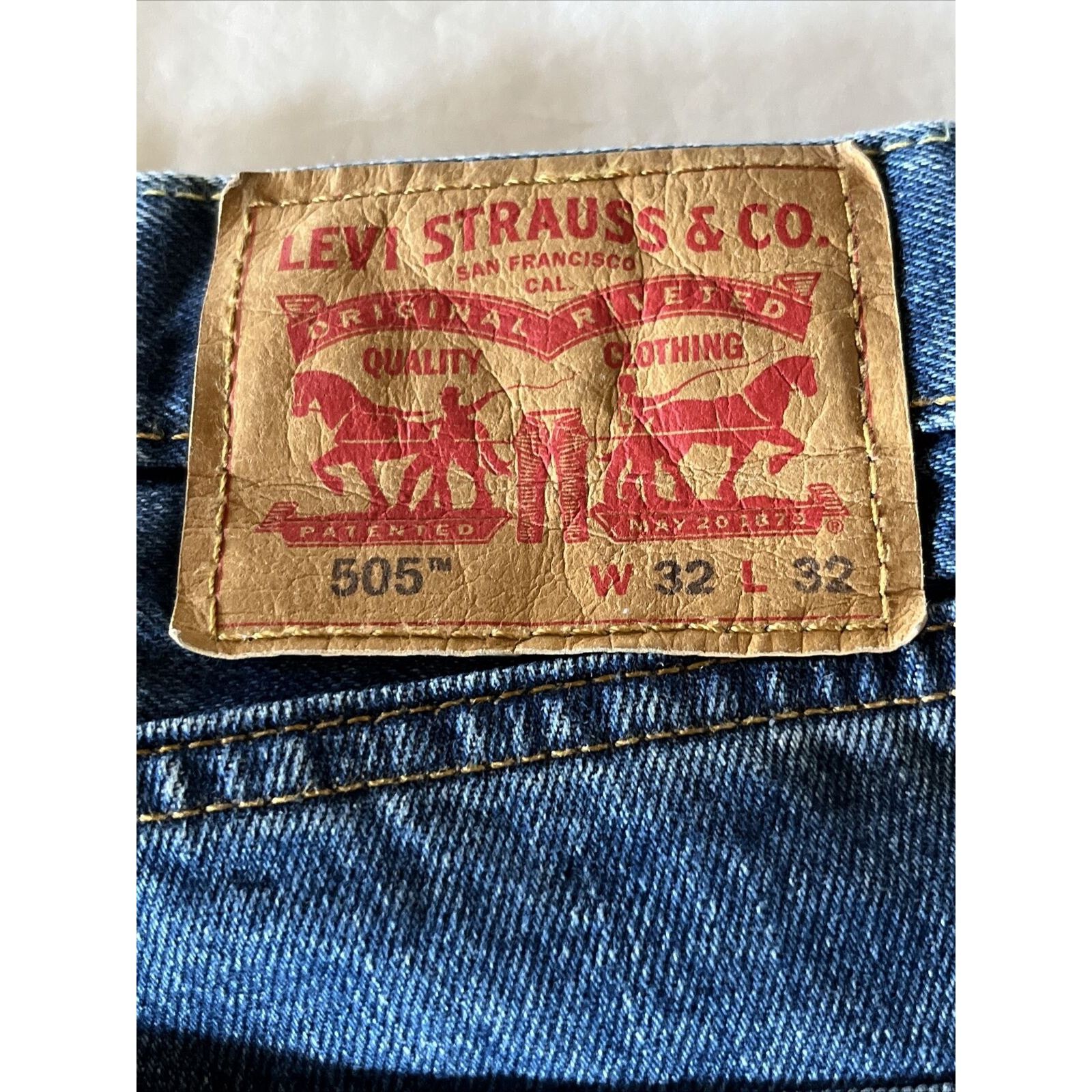 Levi's Levi's 505 Men's Jeans 32x32 Cotton Medium Wash Denim Y2K Size US 32 / EU 48 - 2 Thumbnail