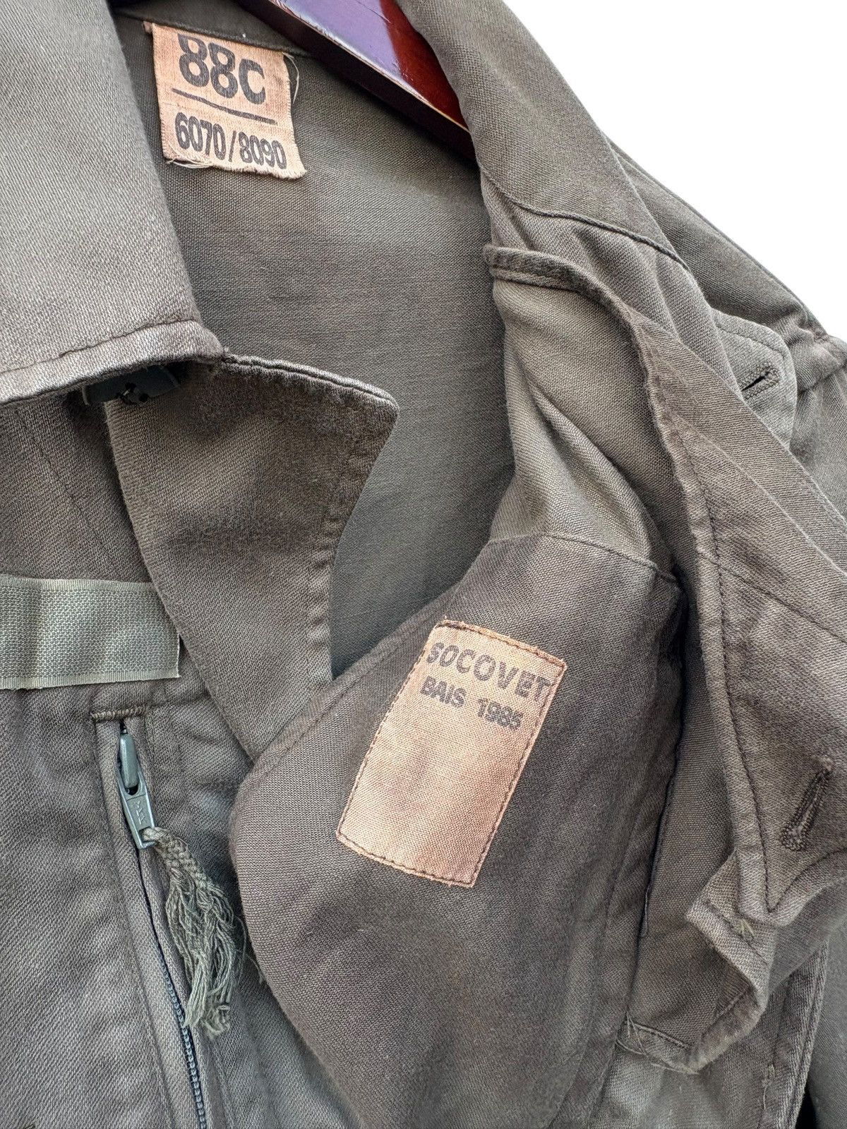 Vintage Vintage French Army Socovet Bais 1985 Military Jacket Size US XS / EU 42 / 0 - 6 Thumbnail