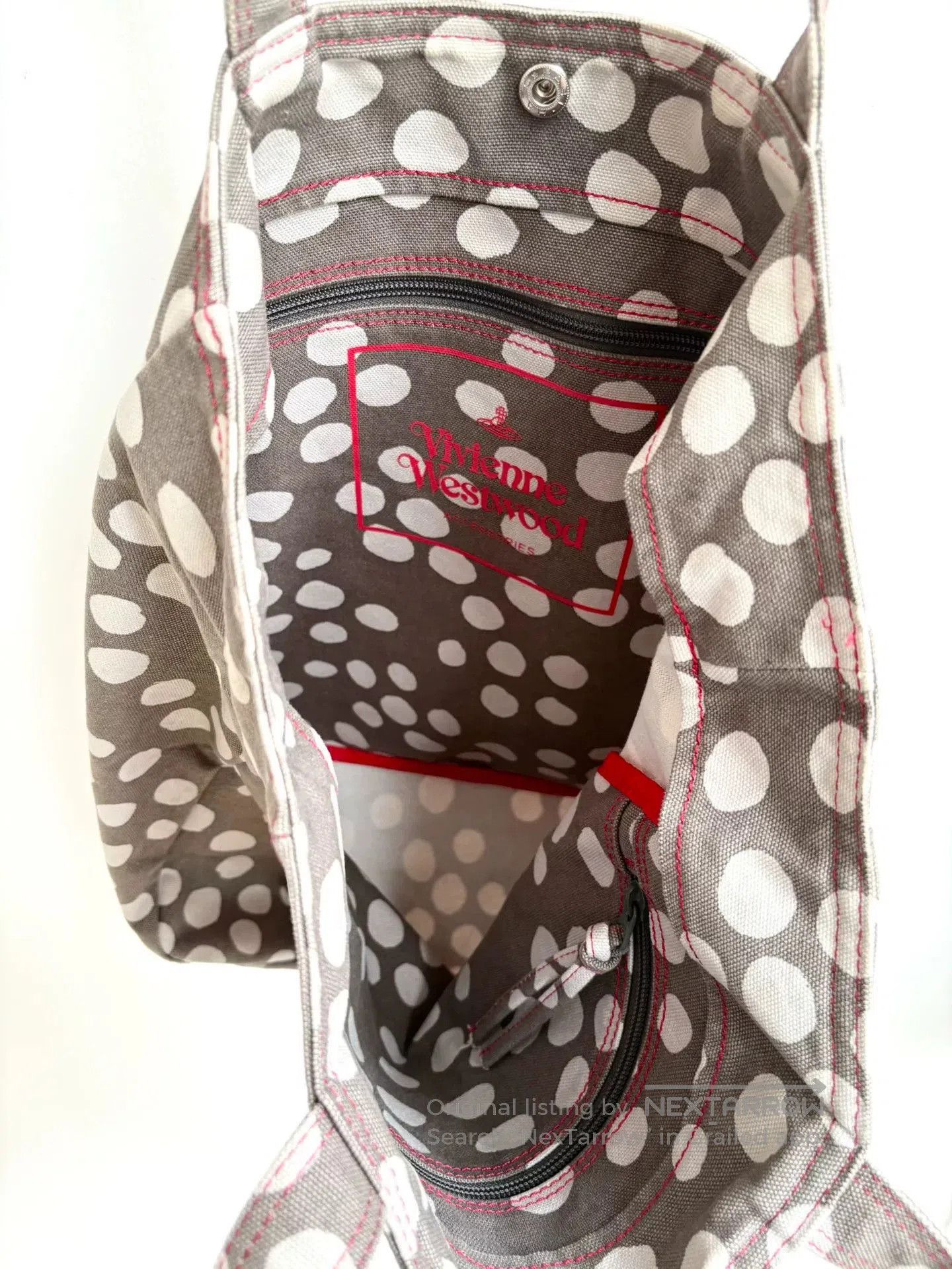 Vivienne Westwood Vivienne Westwood Vintage Polka Dot Canvas Handbag. Size ONE SIZE - 3 Thumbnail