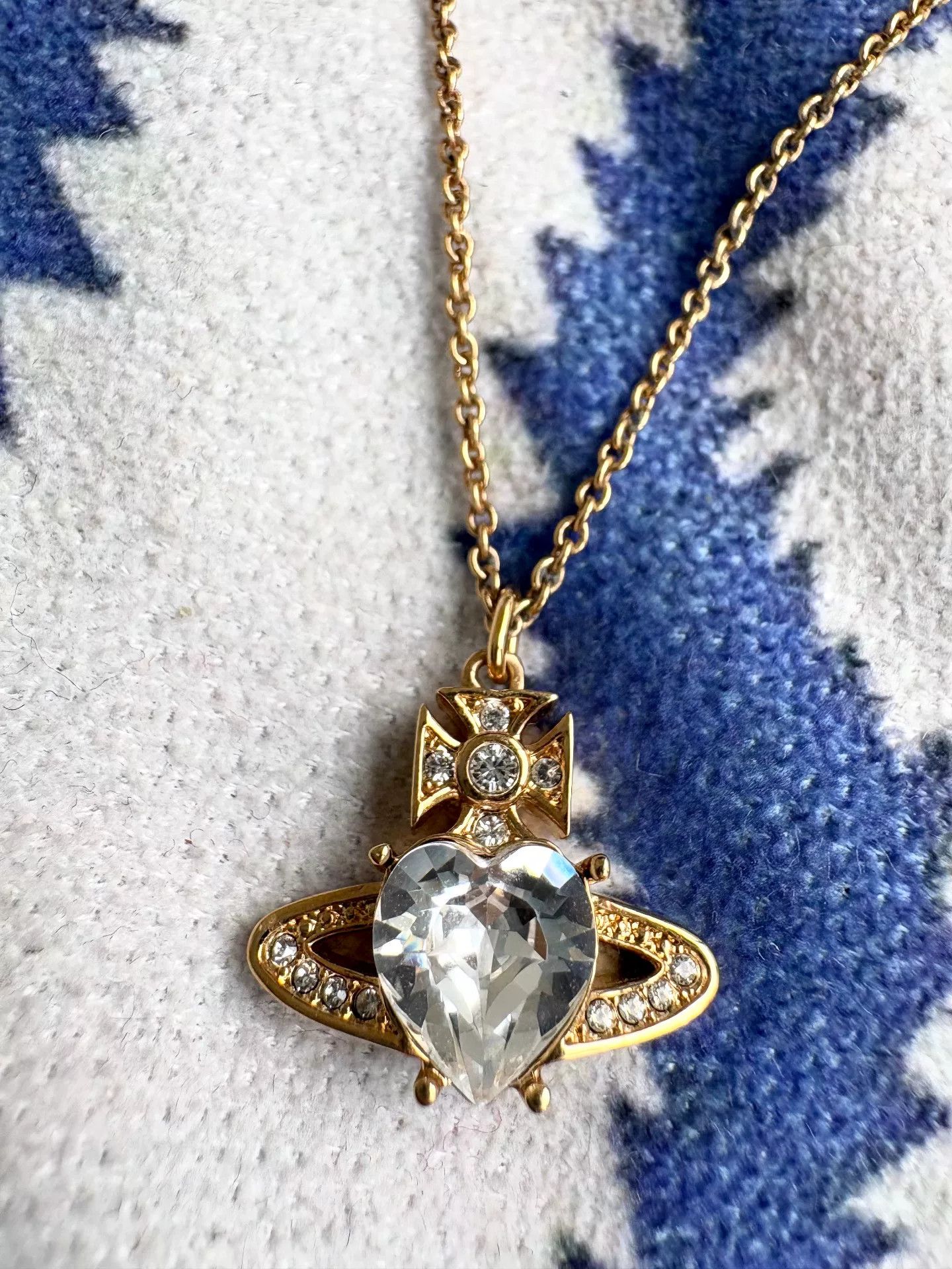 Vivienne Westwood Vivienne Westwood Vintage Gold Heart Necklace Size ONE SIZE - 1 Thumbnail