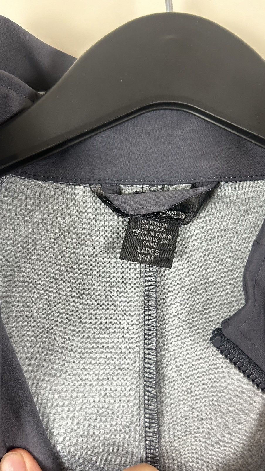 Vintage Soft Shell Jacket Medium Women Charcoal Size M / US 6-8 / IT 42-44 - 3 Thumbnail
