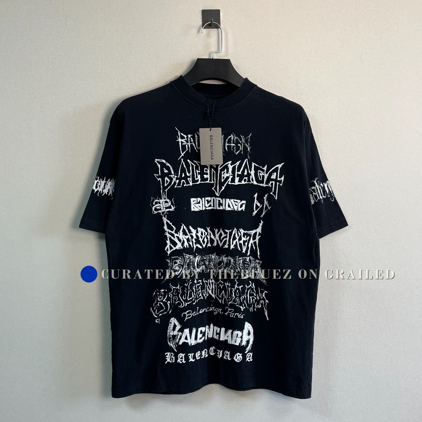 Balenciaga Balenciaga 23ss Graffiti Splash Ink Short Sleeve T