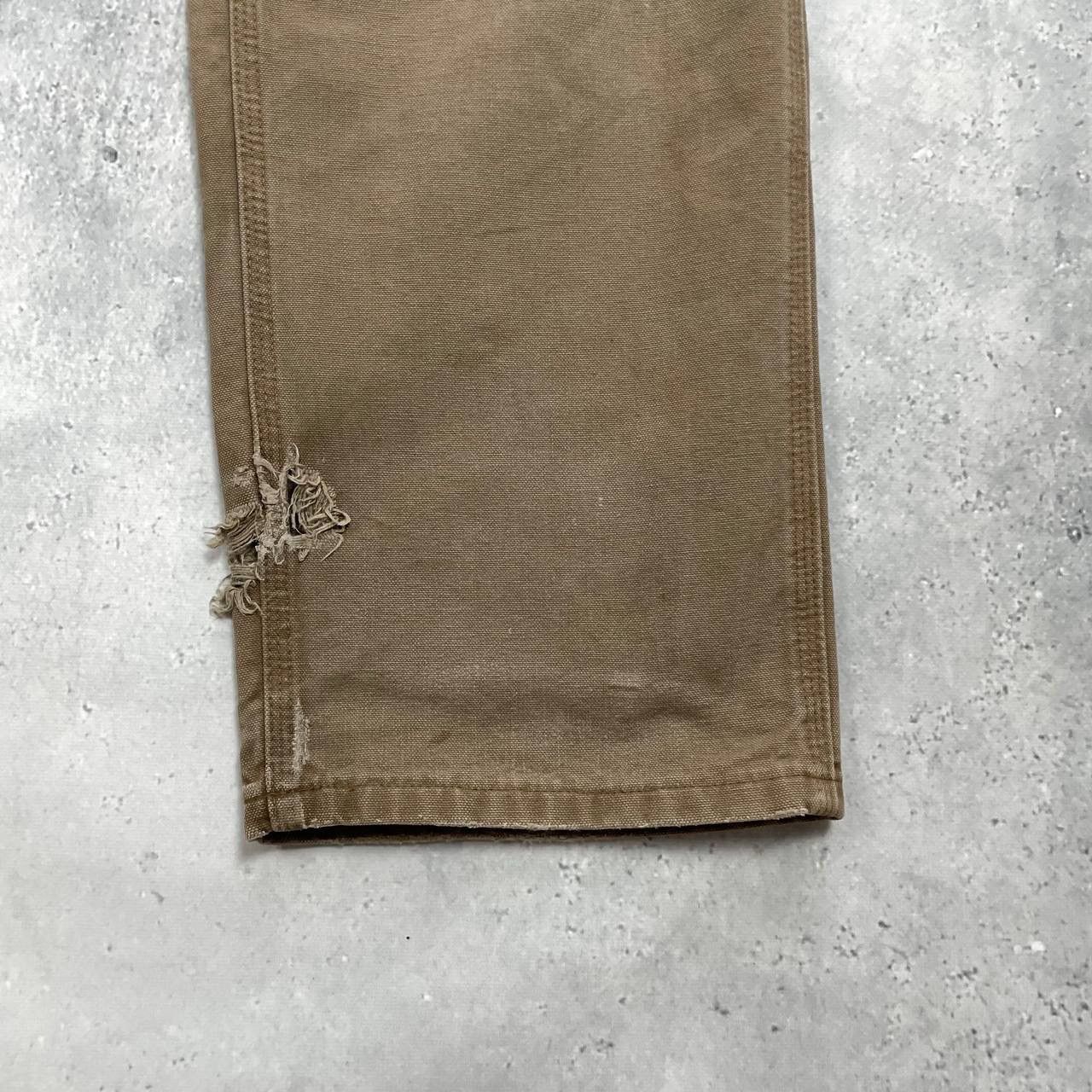 Carhartt Carhartt Carpenter Work Trashed Pants Brown W32 L28.5 Size US 32 / EU 48 - 9 Thumbnail