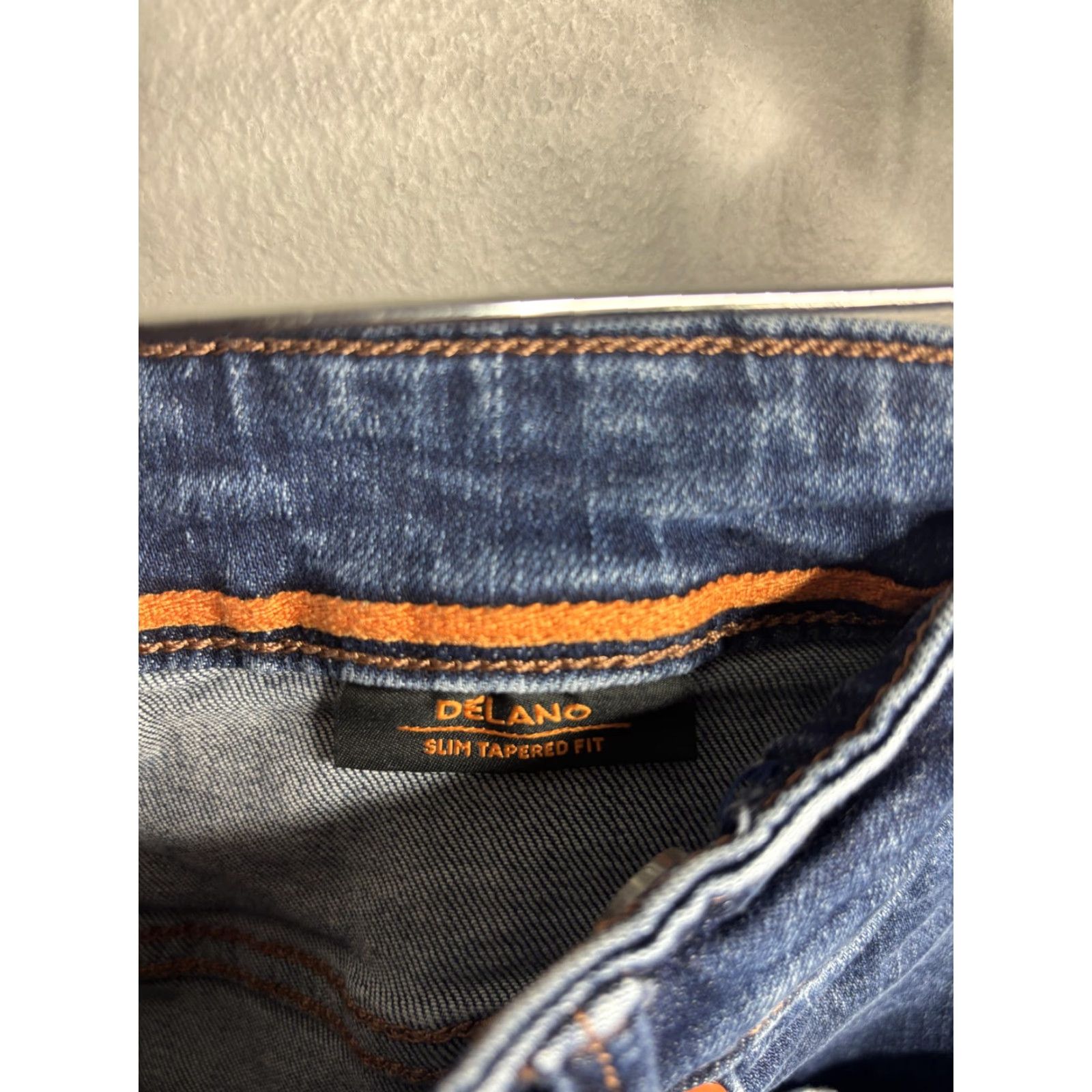 Vintage Boss Delano Jeans Mens 38x31 Blue Medium Wash Slim Tapered Denim 5 Pocket Pants Size US 38 / EU 54 - 5 Thumbnail