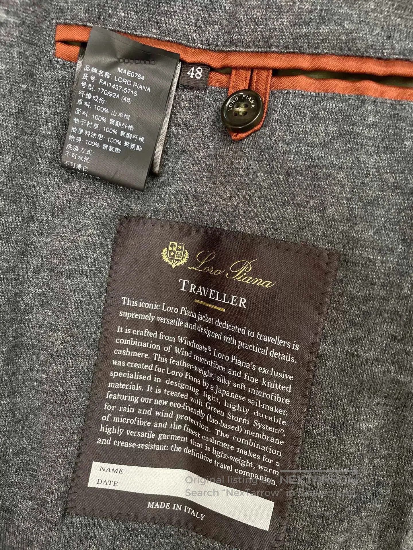 Loro Piana Loro Piana Traveller Cashmere Jacket. Size US M / EU 48-50 / 2 - 4 Thumbnail