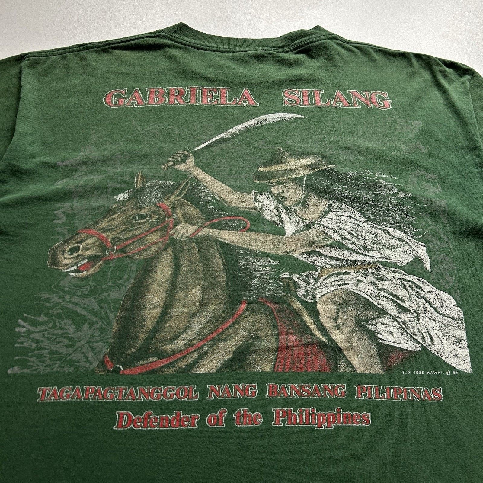 Vintage Vintage Filipino T Shirt XL 90s Gabriela Silang Philippines Size US XL / EU 56 / 4 - 3 Thumbnail