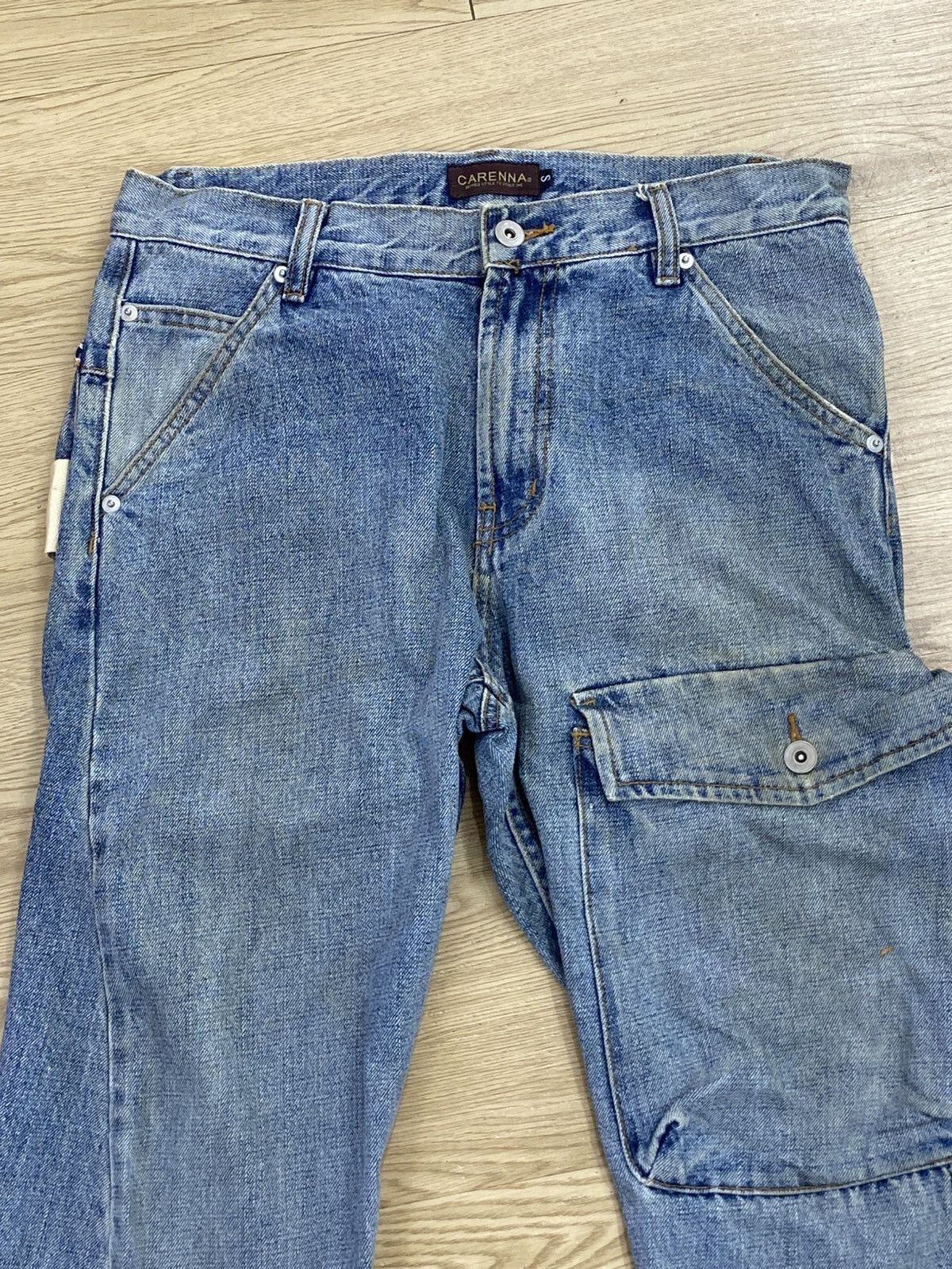 Japanese Brand Japanese Brand Carenaa Cargo Multi Pocket Jeans Size US 31 - 2 Thumbnail