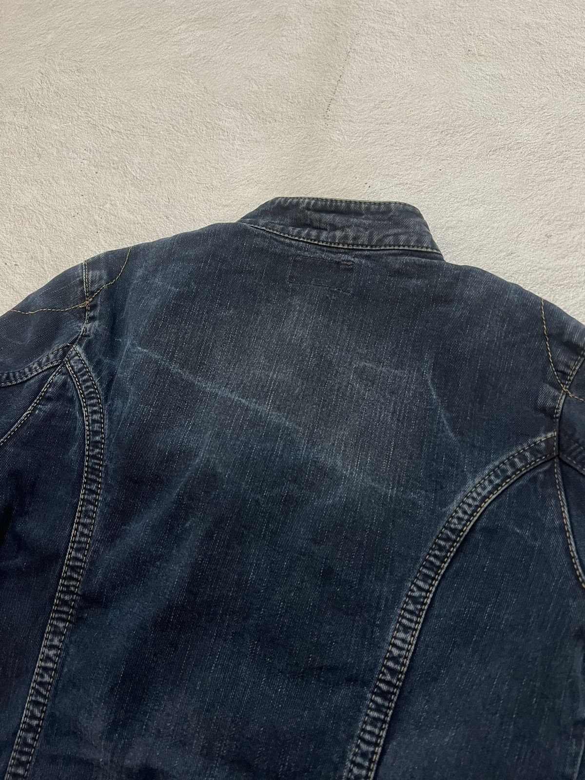 Helmut Lang 2000s Calvin Klein Jeans Wash Napoleon Trucker y2k Lgb Ifsix Size US S / EU 44-46 / 1 - 7 Thumbnail