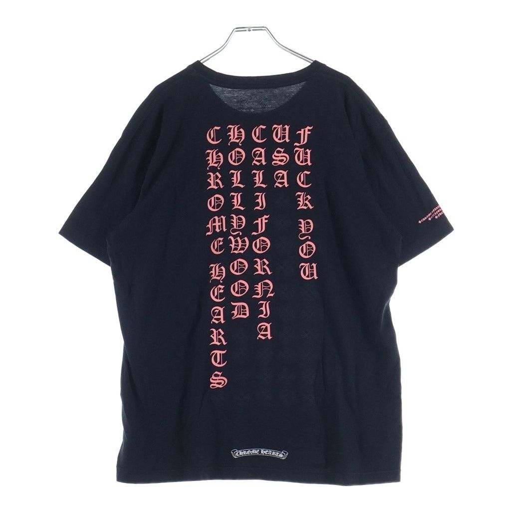 トップス CHROME HEARTS NEON PINK STRIPE LOGO TEE Chrome Hearts Chrome Hearts Neon Pink Stripe Logo Tee | Grailed
