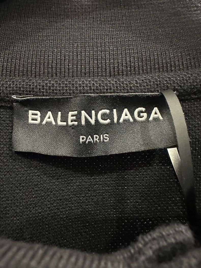 Balenciaga Balenciaga Think Big Black Polo Tee Size US S / EU 44-46 / 1 - 5 Thumbnail