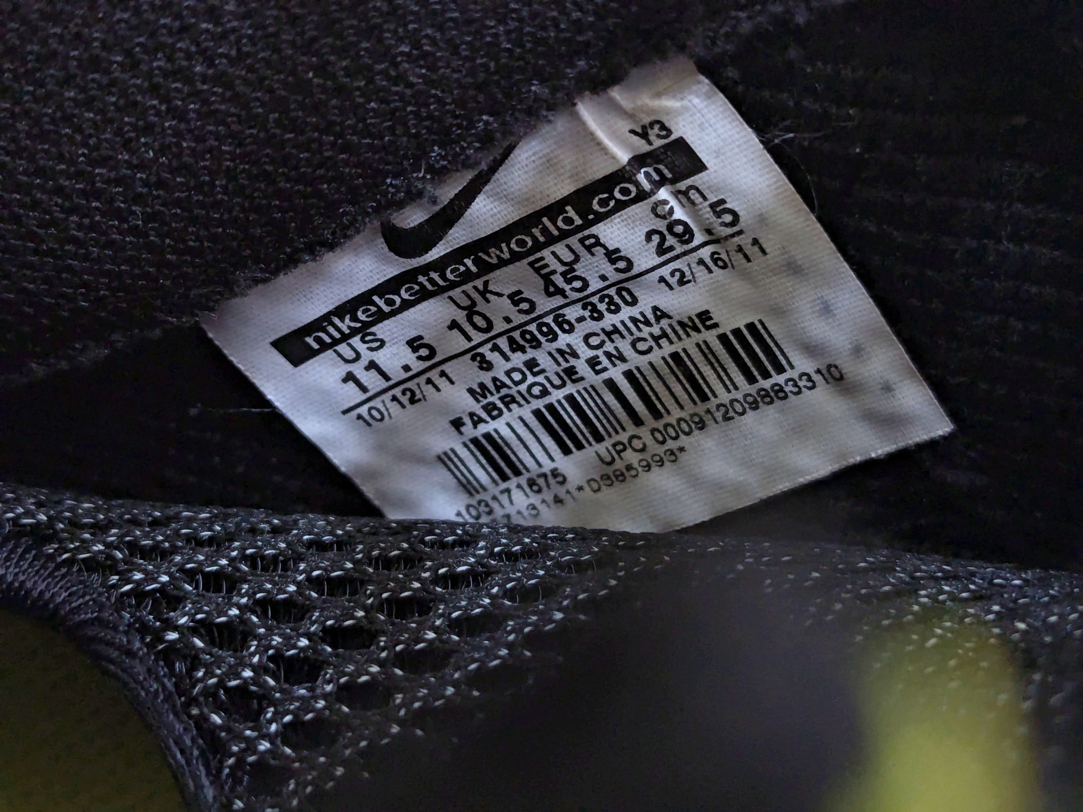 Nike Nike Air Foamposite One Electrolime Yellow 314996-330 Black Size US 11.5 / EU 44-45 - 7 Thumbnail