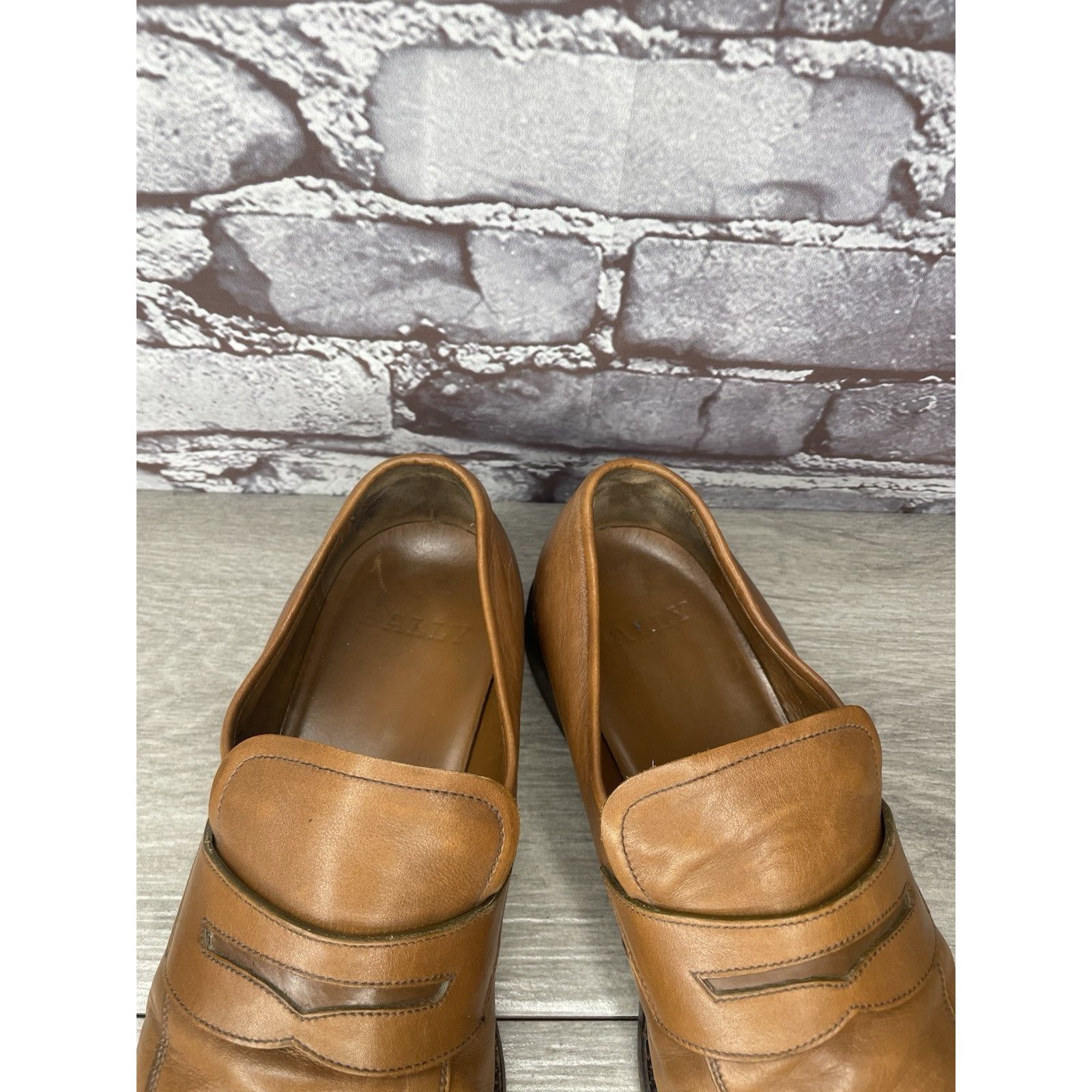 Bally Bally Brown Leather Salasan Penny Loafers Dress Shoes Men’s Size US 7 / EU 40 - 12 Thumbnail