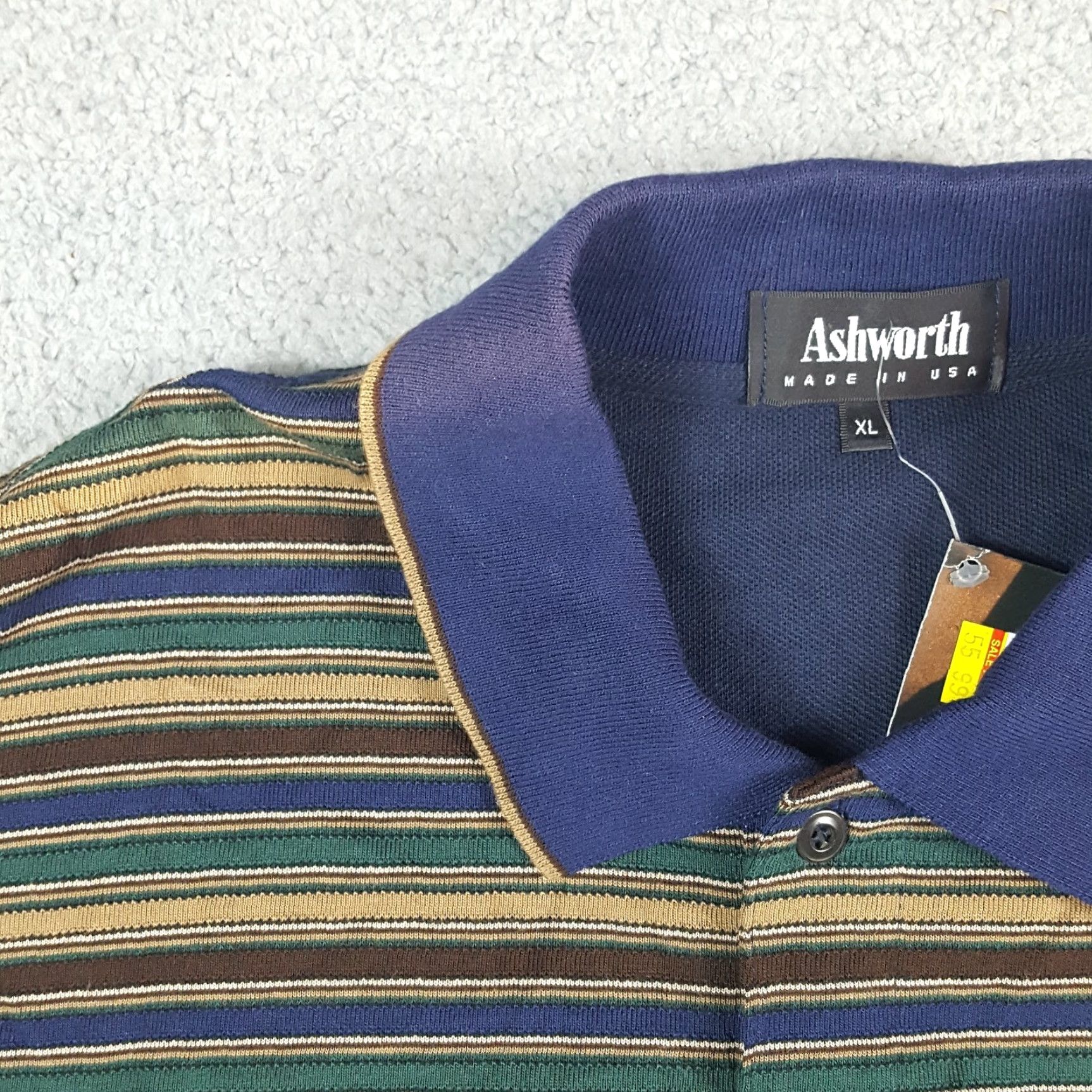 Vintage VINTAGE Y2K Preppy Striped Skateboarding Faded Polo Size XL Grunge Button Collared Shirt Size US XL / EU 56 / 4 - 4 Thumbnail