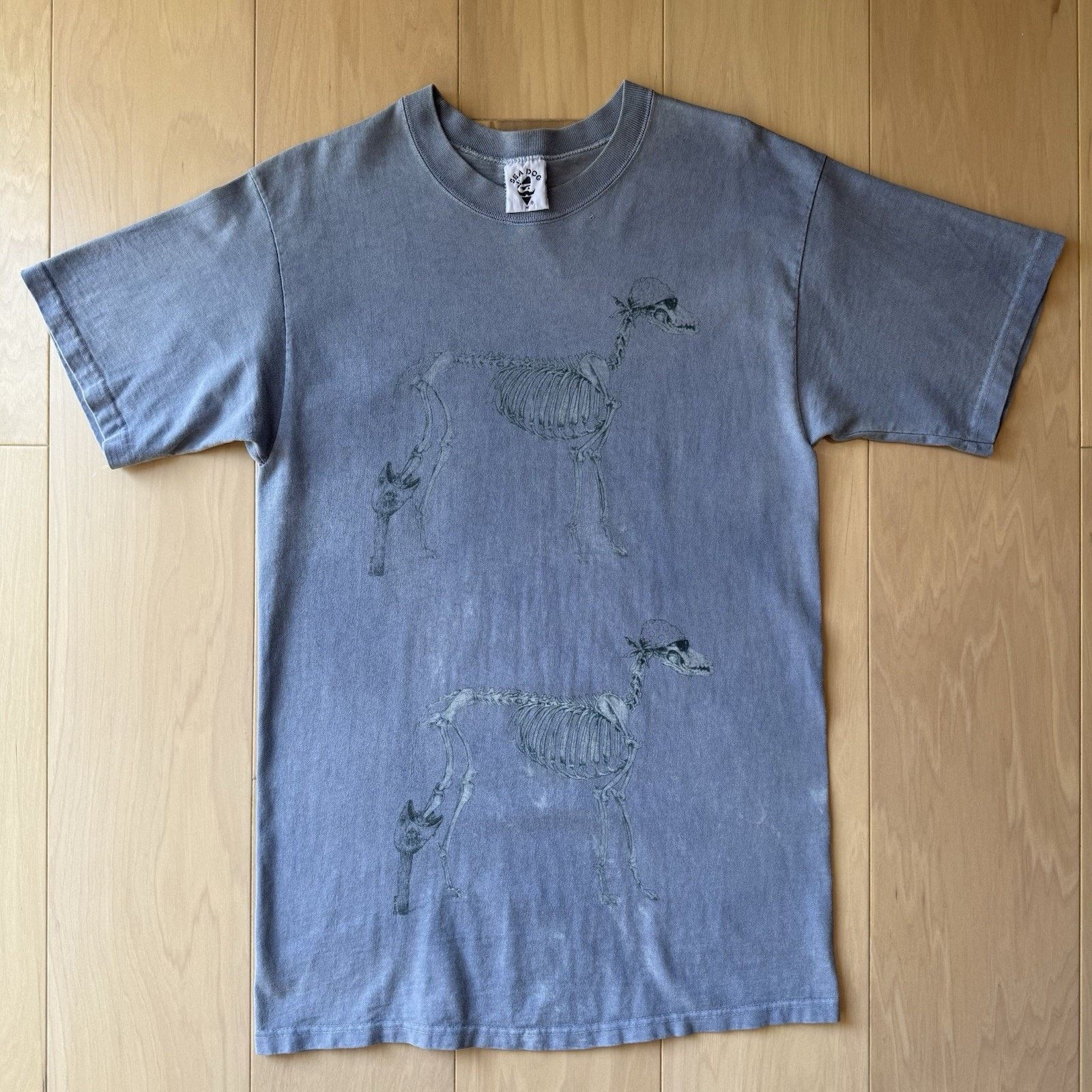 Vintage Vintage Sea Dog Shirt Medium Blue 90s Pirate Skeleton Surf Size US M / EU 48-50 / 2 - 2 Thumbnail