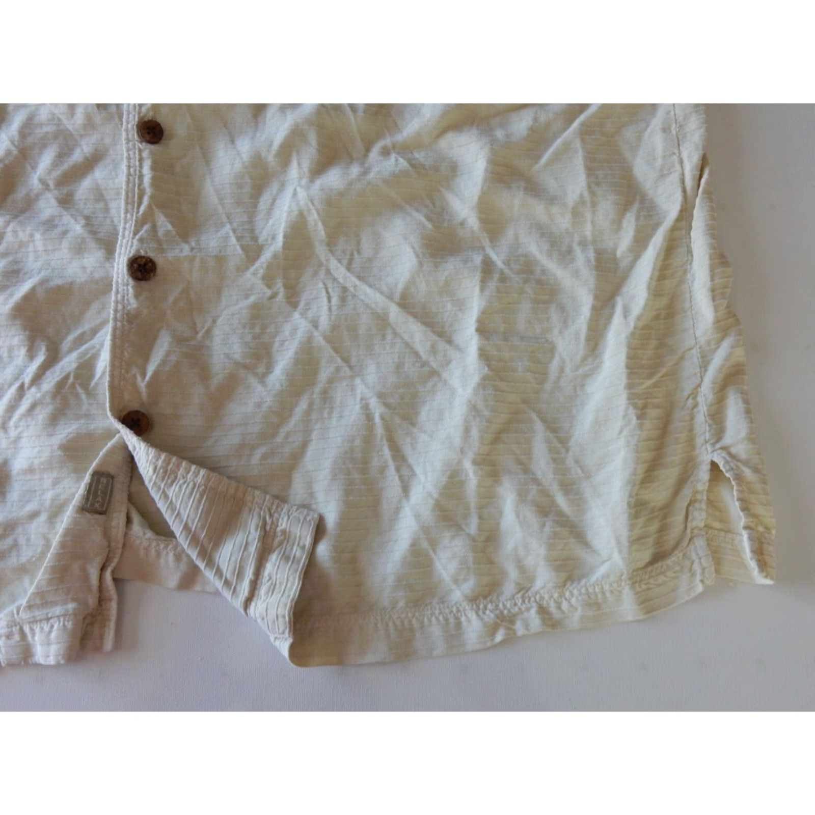 Tommy Bahama Tommy Bahama Men's Short Sleeve Silk Hawaiian Shirt Size Large Beige Size US L / EU 52-54 / 3 - 2 Thumbnail