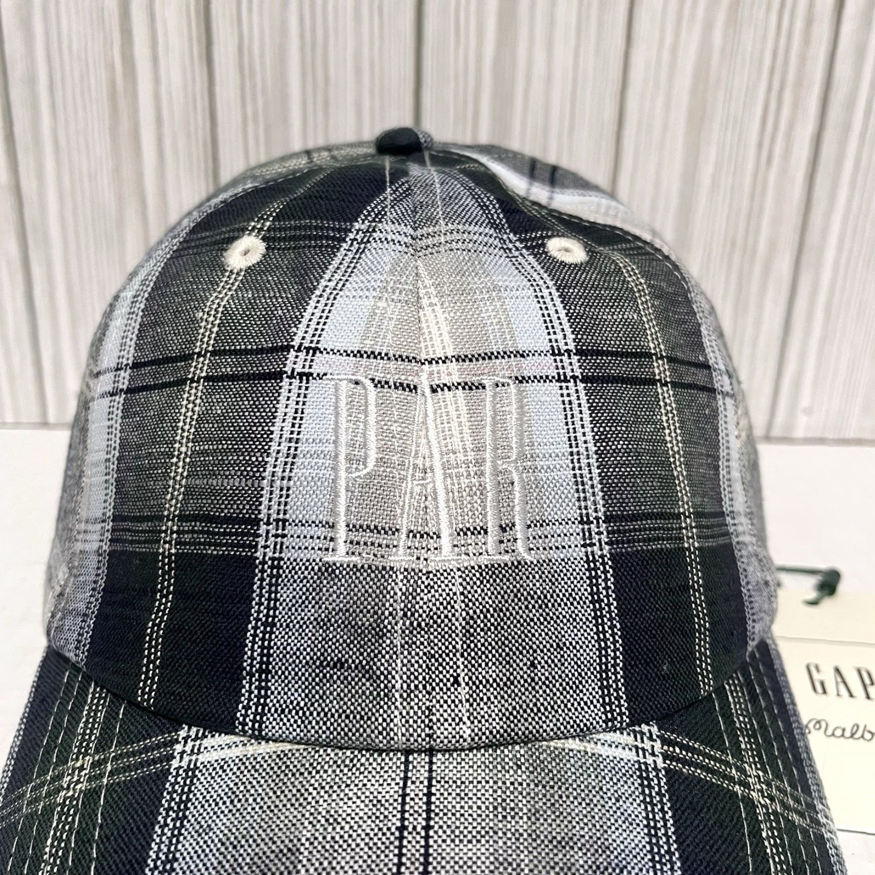 Gap Malbon GAP Golf Hat Cap Plaid PAR Strap Back Adjustable Green Blue Hat Mens One Size Multicolor 90s Dad Nature Outdoor Sports USA Golf Hat Size ONE SIZE - 2 Thumbnail