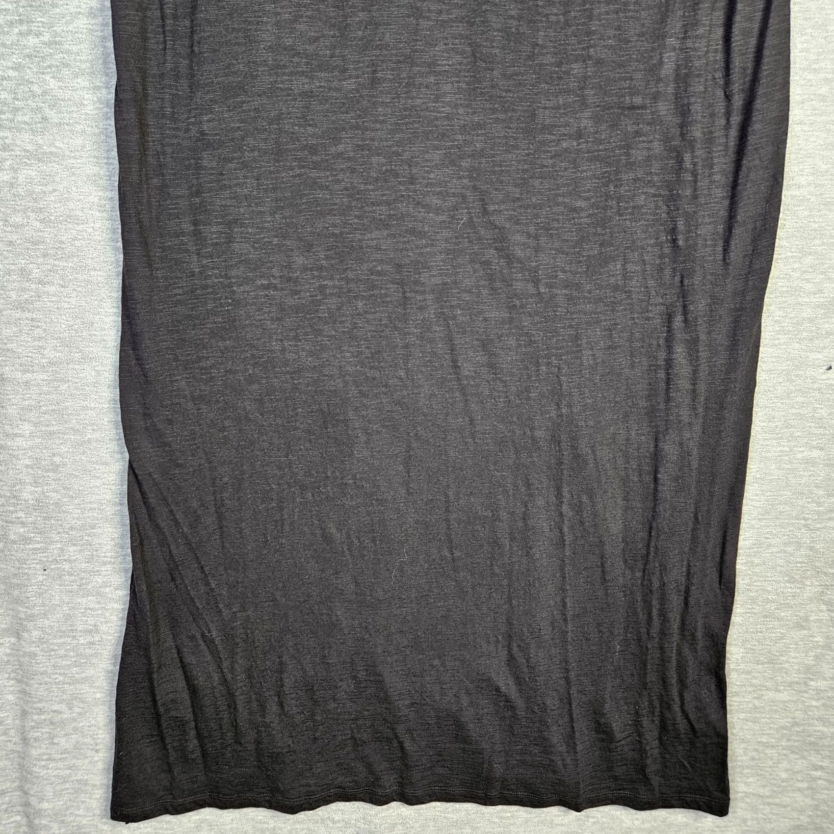 Vintage Natural Life Women's XL Black Jersey Knit Cotton Tee Midi Dress Dress Black Jersey Knit Cotton Tee Midi Dress Size XL / US 12-14 / IT 48-50 - 7 Thumbnail