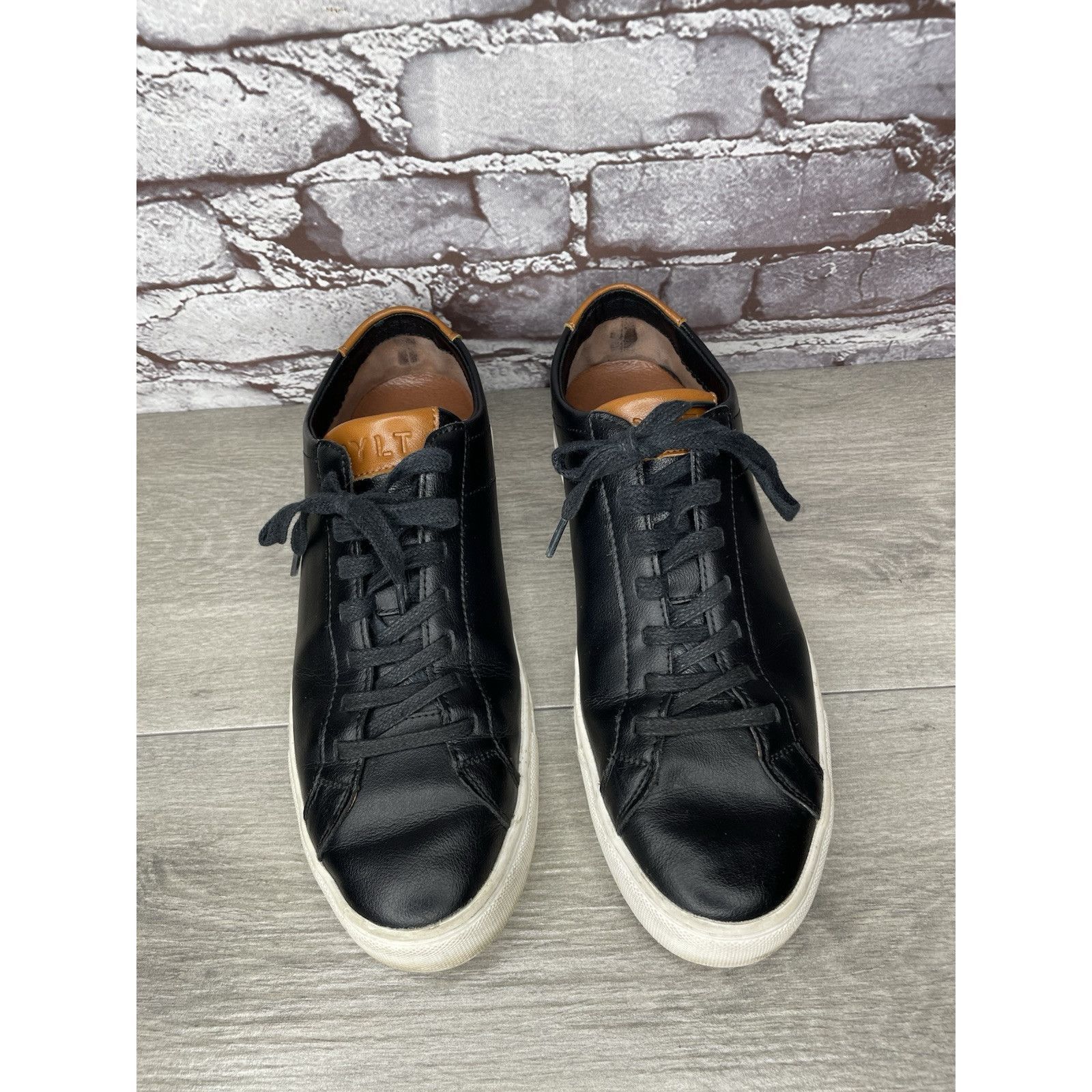 Other BYLT Everyday Shoes Black Leather Lace Up Casual Low Sneaker Size US 9 / EU 42 - 14 Thumbnail