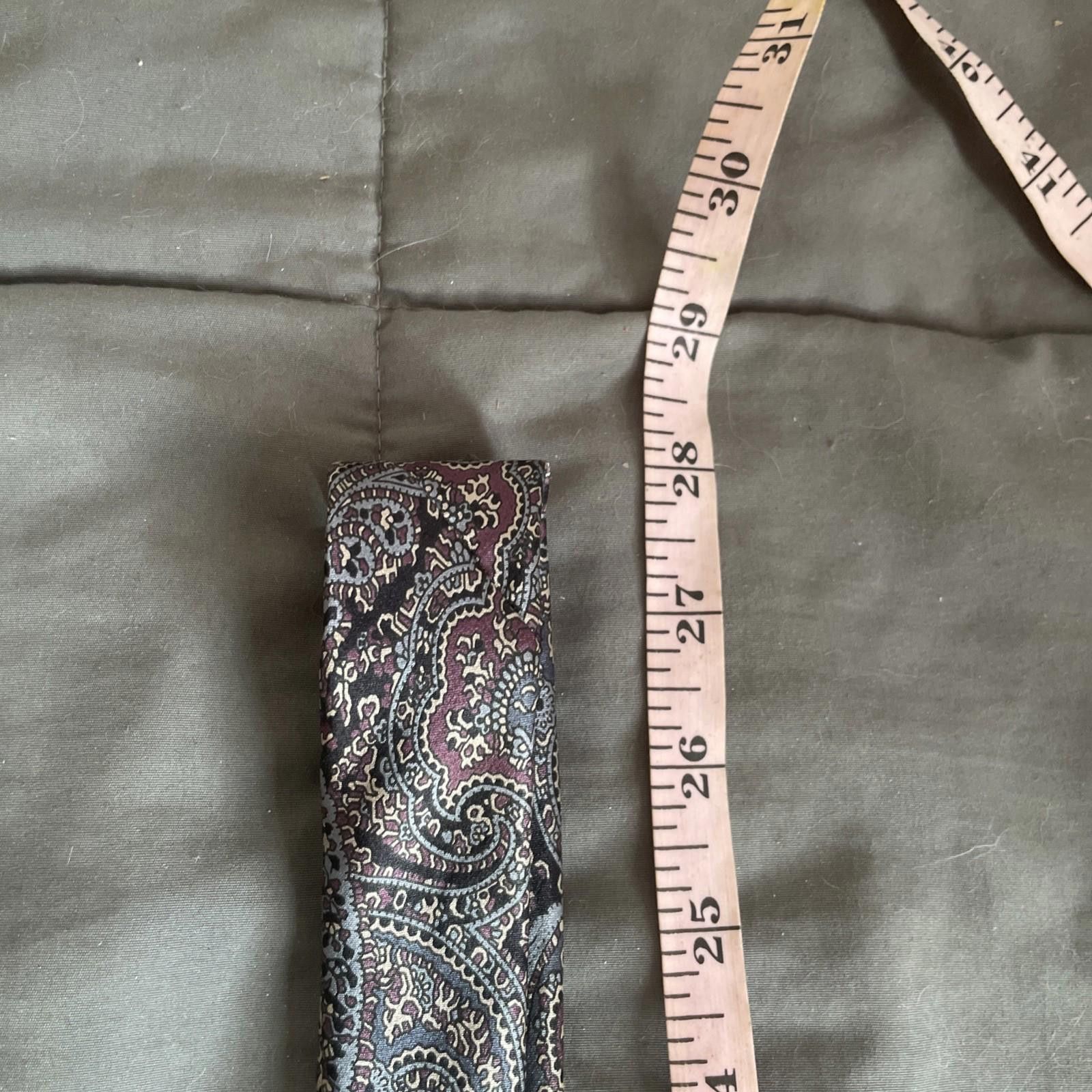 Designer Vintage Don Loper Beverly Hills Blue Patterned Neck Tie Size ONE SIZE - 5 Thumbnail