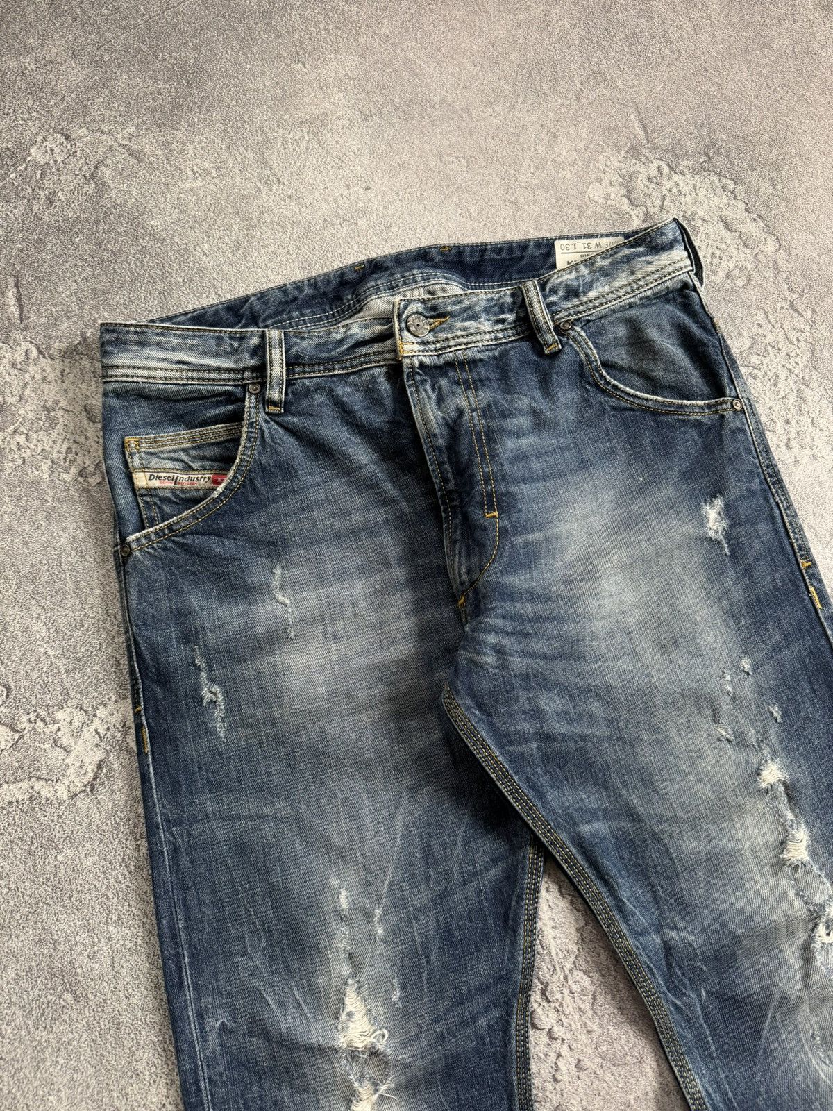 Diesel Diesel 31/30 Krooley distressed denim pants trousers jeans Size US 31 - 9 Thumbnail