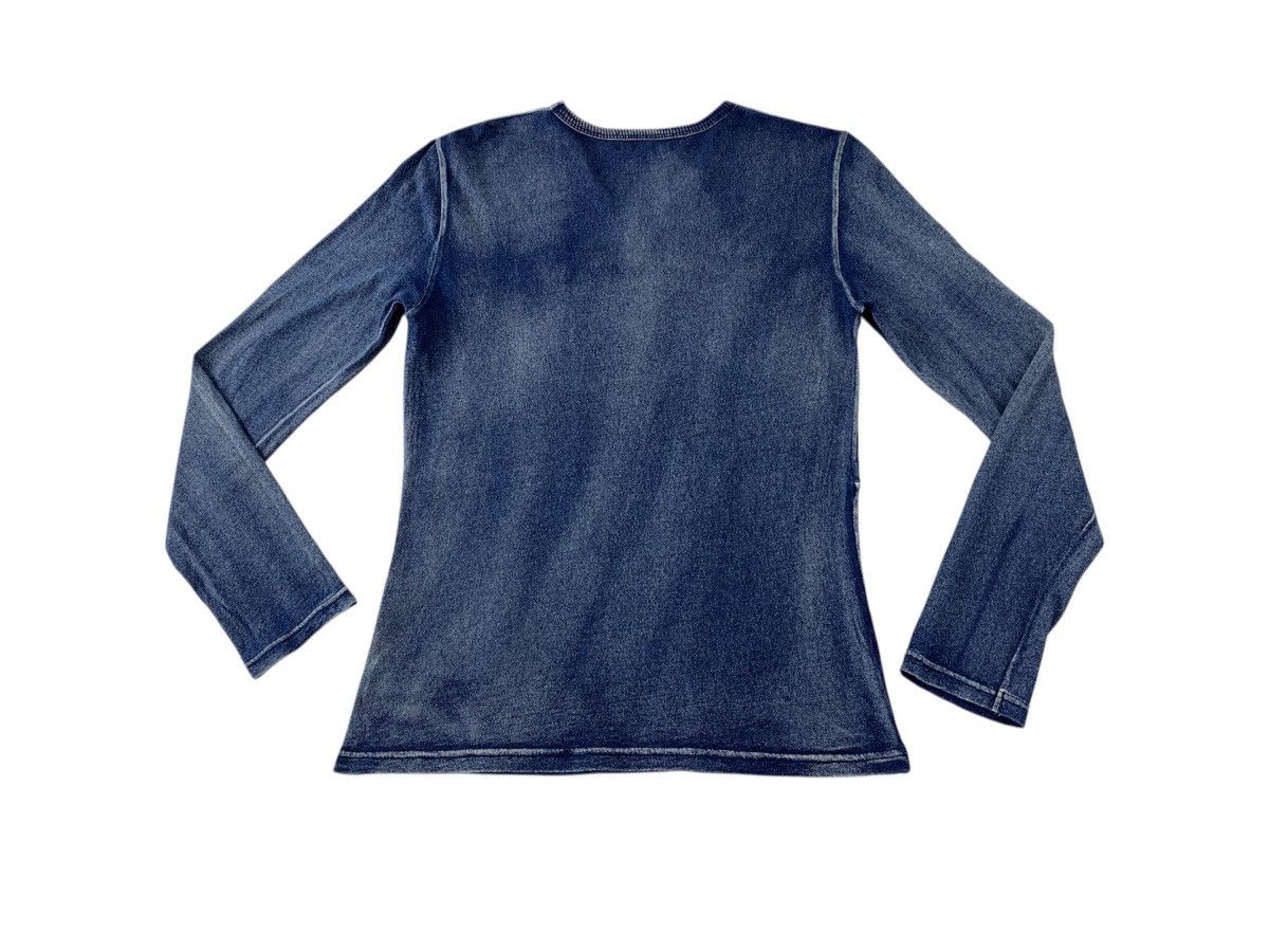 In The Attic Hype In The Attic Patchwork Indigo Longsleeve Tee Tshirt Size US M / EU 48-50 / 2 - 2 Thumbnail