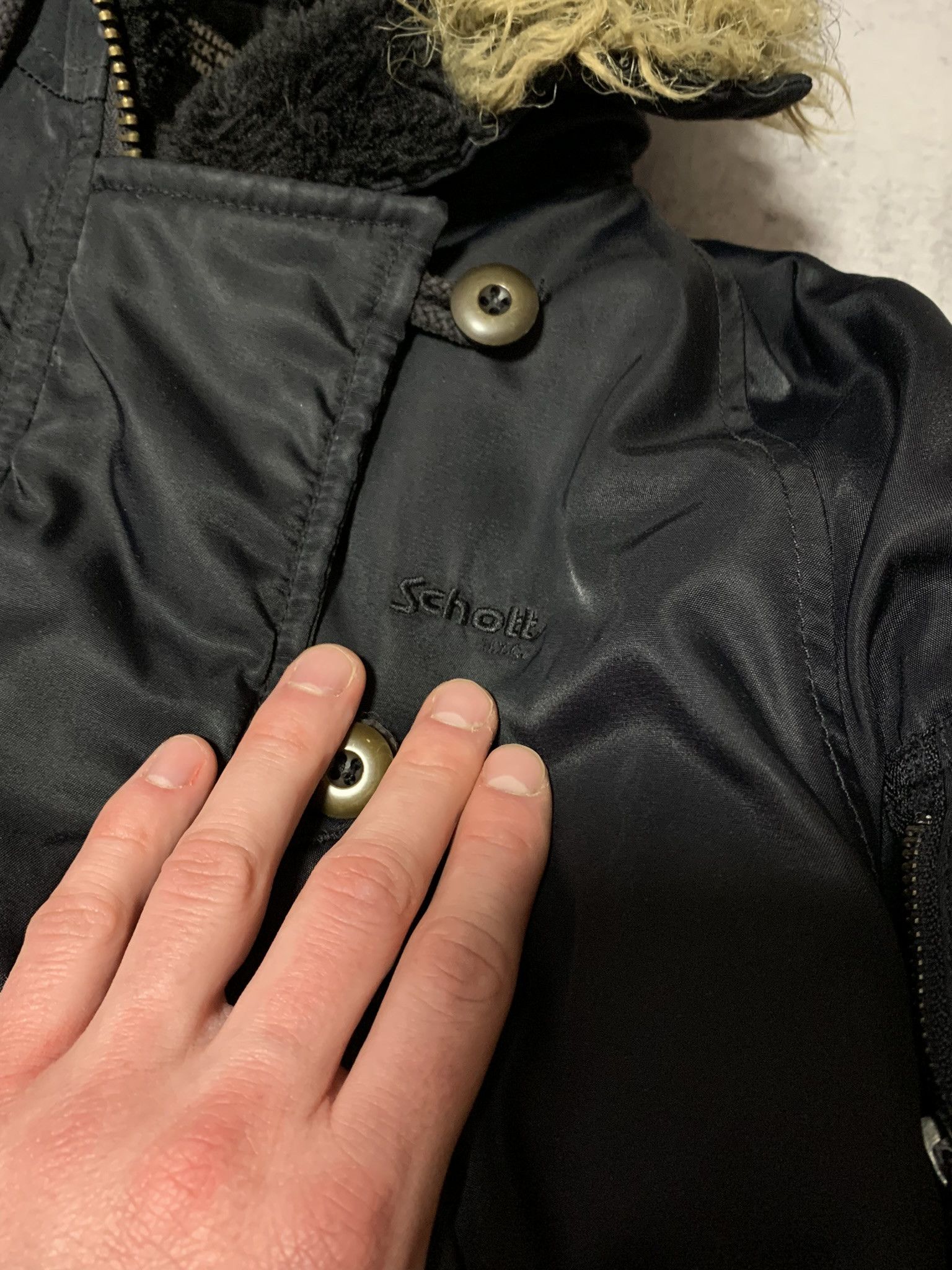 Schott Rare SCHOTT N2-B Zip Fur Alaska Bomber Jacket Avant-garde Size XS / US 0-2 / IT 36-38 - 9 Thumbnail