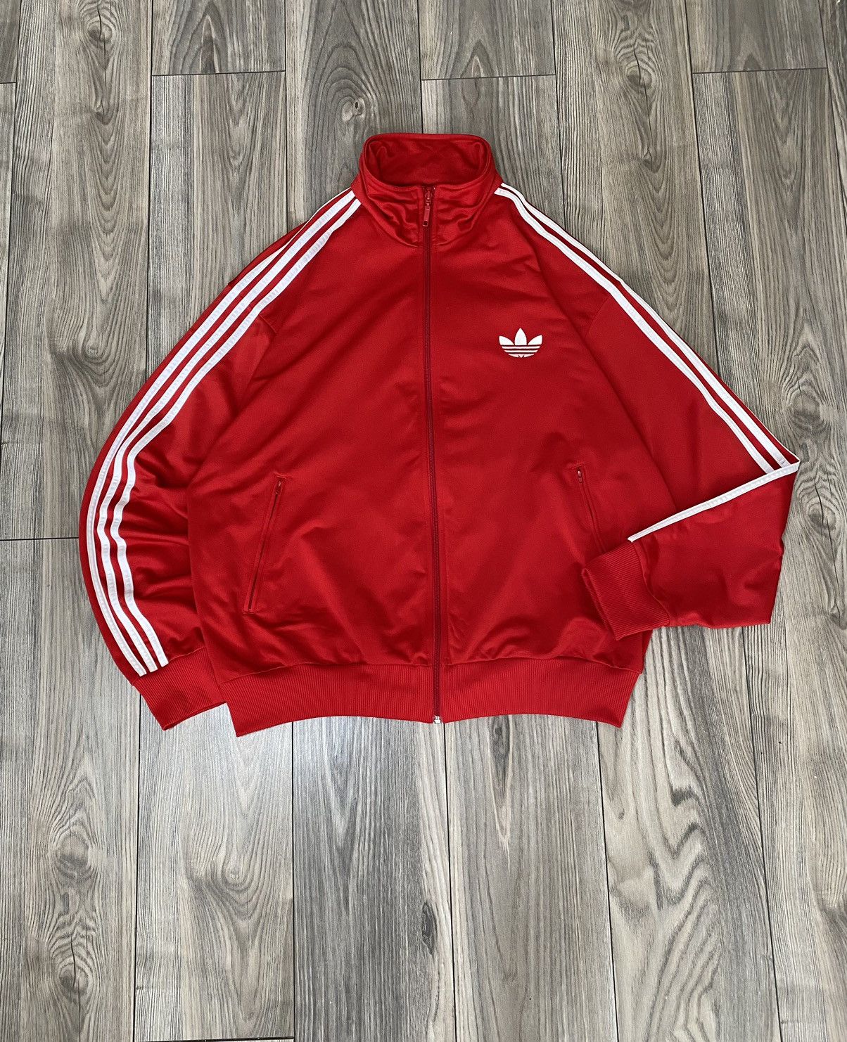 Adidas Vintage Adidas Firebird Red Track Jacket Size XXL Size US XXL / EU 58 / 5 - 1 Thumbnail
