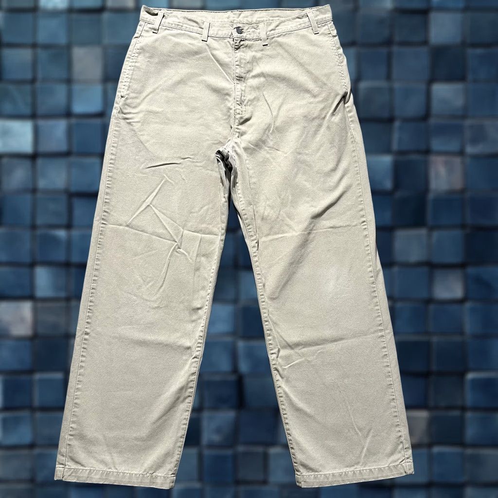Levi's VINTAGE Levi's Pants Men 36 Beige Khaki Wide Leg Straight Skate 90s y2k Size US 36 / EU 52 - 1 Thumbnail