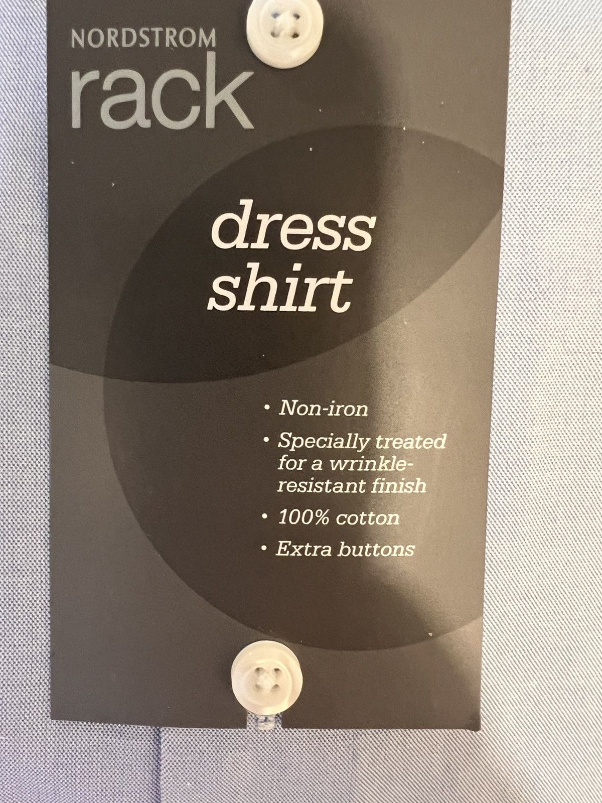 Nordstrom Nordstrom Rack Blue shirt 17.5 cotton Slim New with tags Size US XL / EU 56 / 4 - 3 Thumbnail