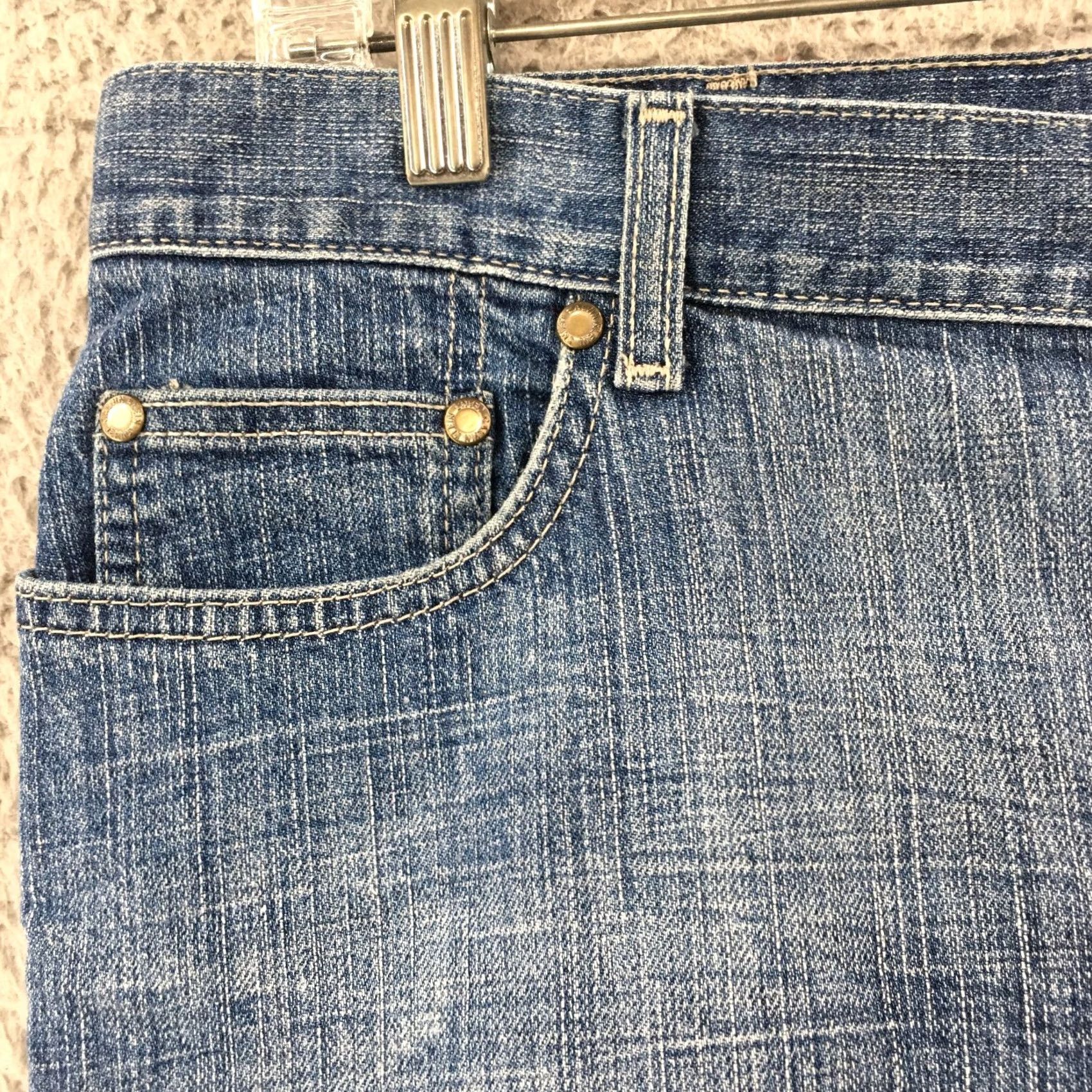 Calvin Klein Calvin Klein Jeans Flared Womens 16 Blue Denim Cotton Blend Zip Size 38" / US 16 / IT 52 - 4 Thumbnail