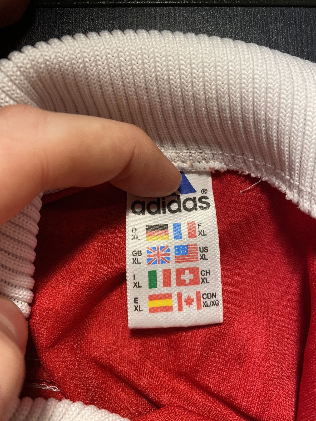 Adidas × Vintage Retro German Addidas Football Shirt (XL) Size US XL / EU 56 / 4 - 5 Thumbnail