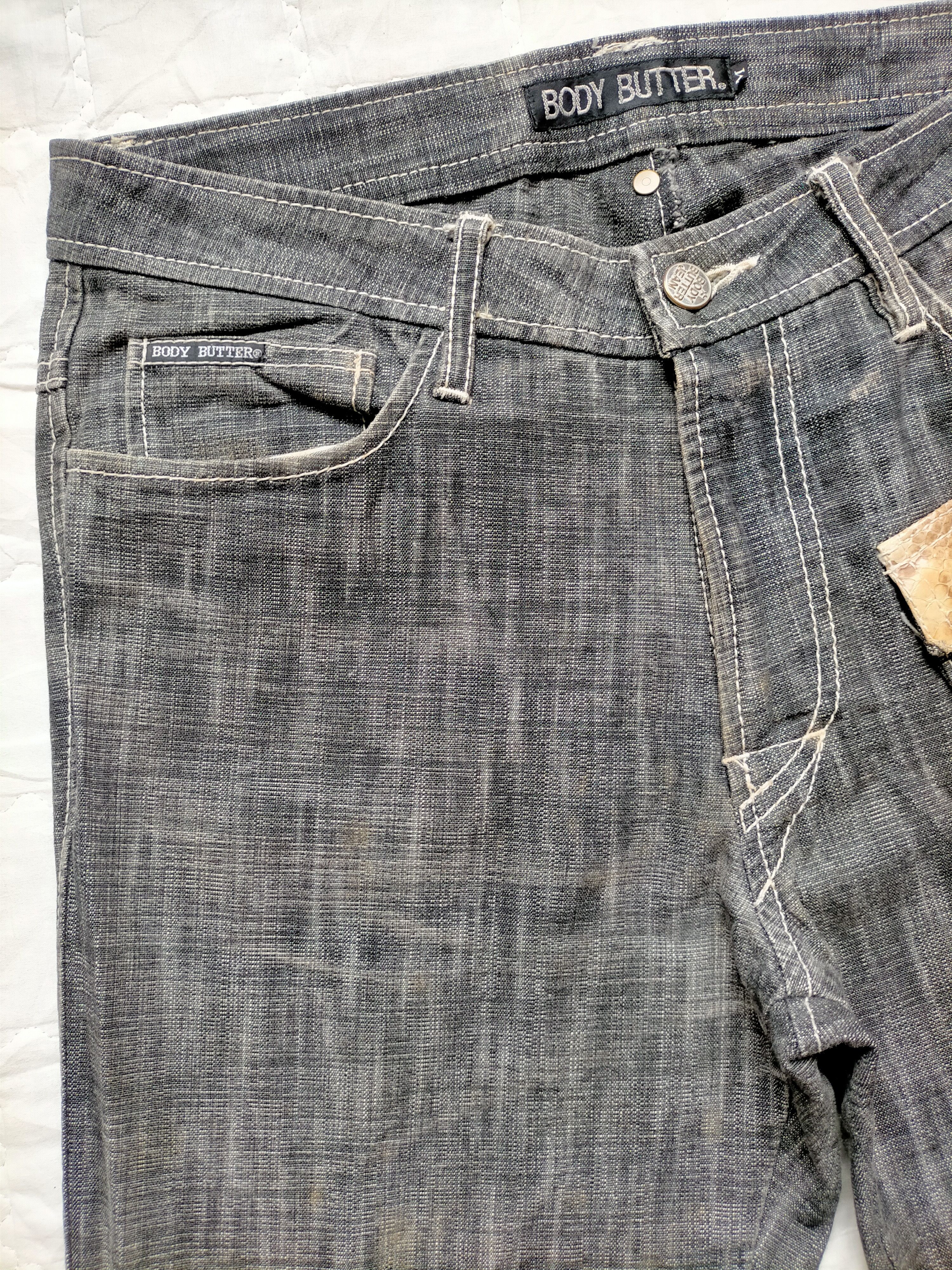 Le Grande Bleu (L.G.B.) Flare Jeans Body Butter Black Jeans Size US 30 / EU 46 - 4 Thumbnail