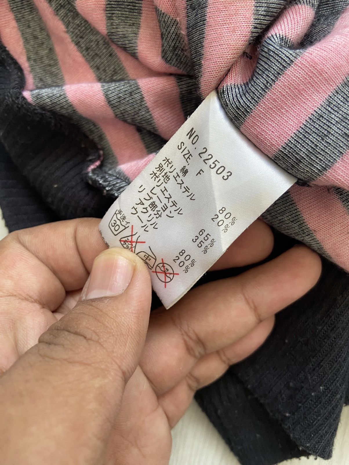 If Six Was Nine Vintage Algonquins Ears Velvet Stripe Zipper Hoodie Jacket Size US M / EU 48-50 / 2 - 7 Thumbnail