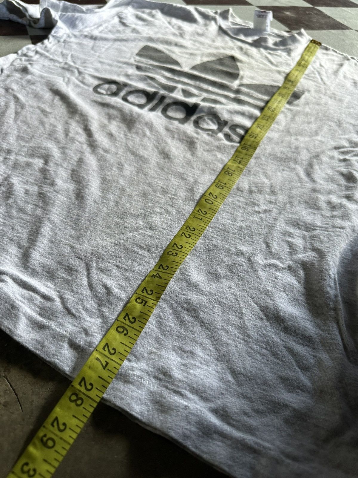 Vintage Vintage 90s Adidas mirror printed tshirt Size US L / EU 52-54 / 3 - 7 Thumbnail