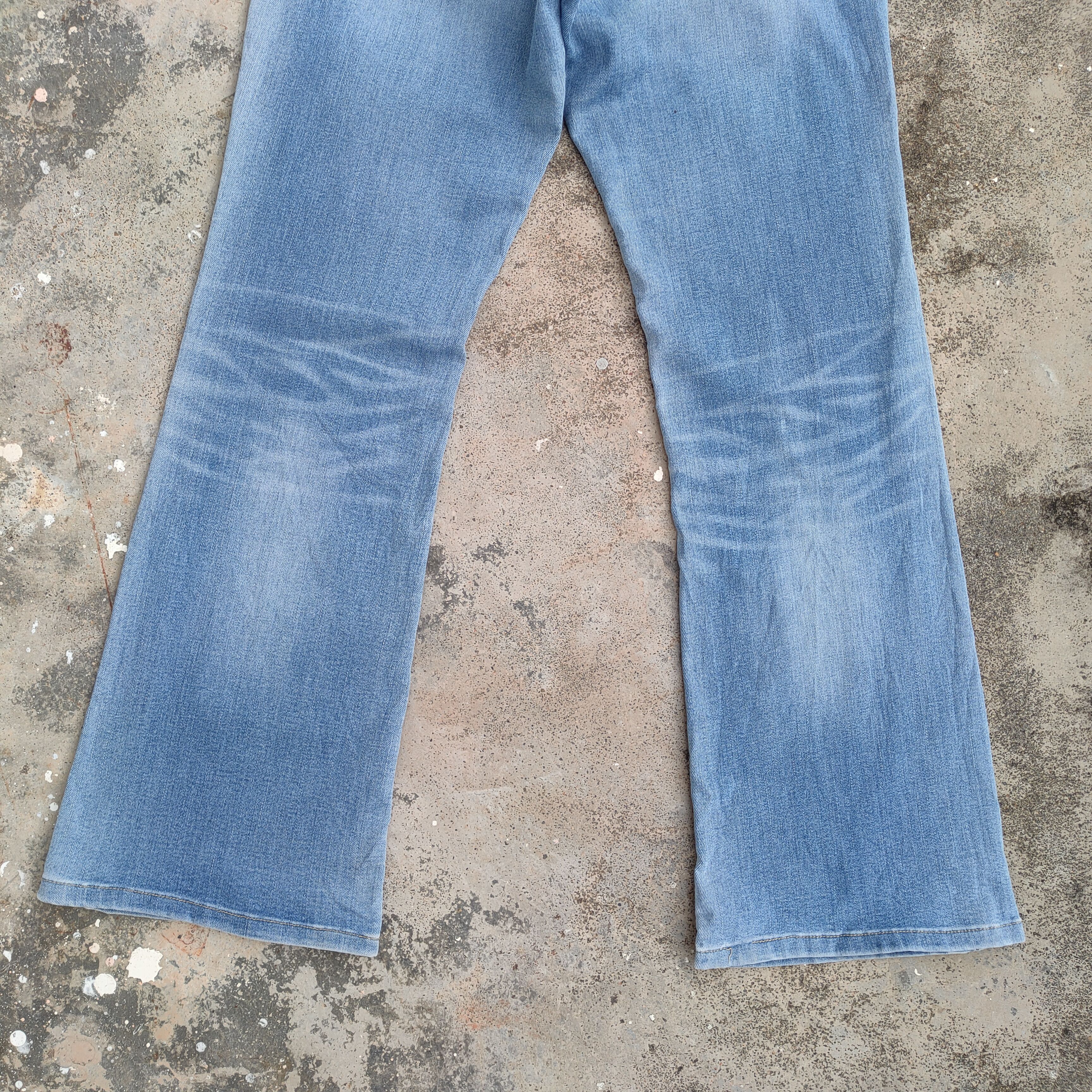 Japanese Brand × Jean × Vintage VINTAGE SOMETHING WOMAN FLARE JEANS DENIM PANTS Size US 30 / EU 46 - 6 Thumbnail