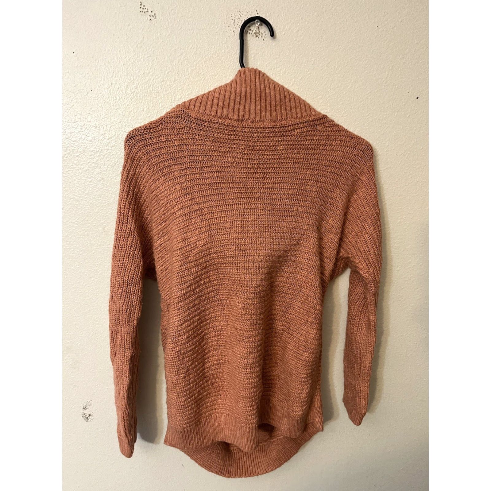 Express VINTAGE Express Oversized Pullover Sweater Womens Orange 3/4 Sleeve Cowl Neck Knit Size Medium Size M / US 6-8 / IT 42-44 - 2 Thumbnail